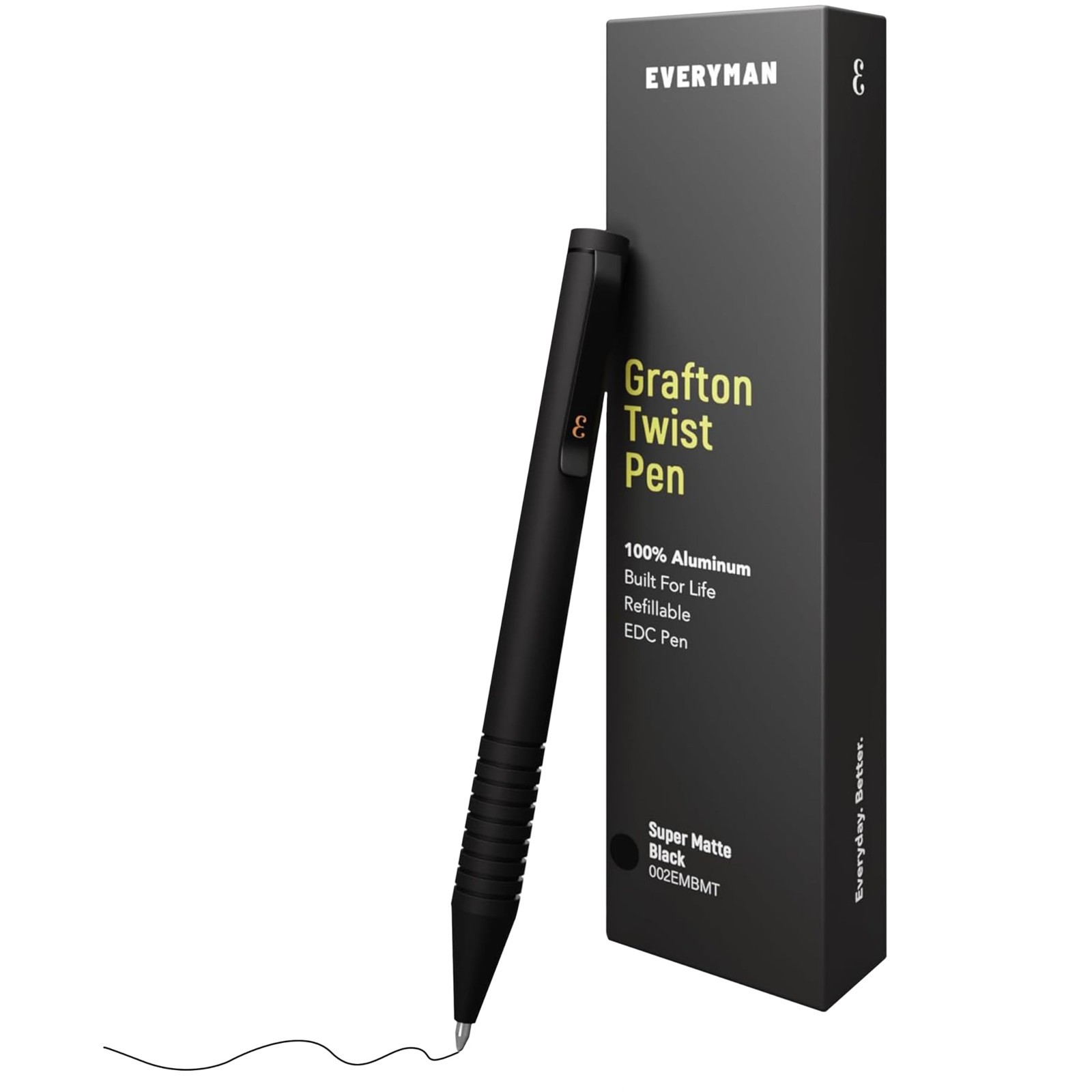 Compact Refillable 0.7mm Gel Pen – Super Matte Mini Twist Mechanism, Durable EDC