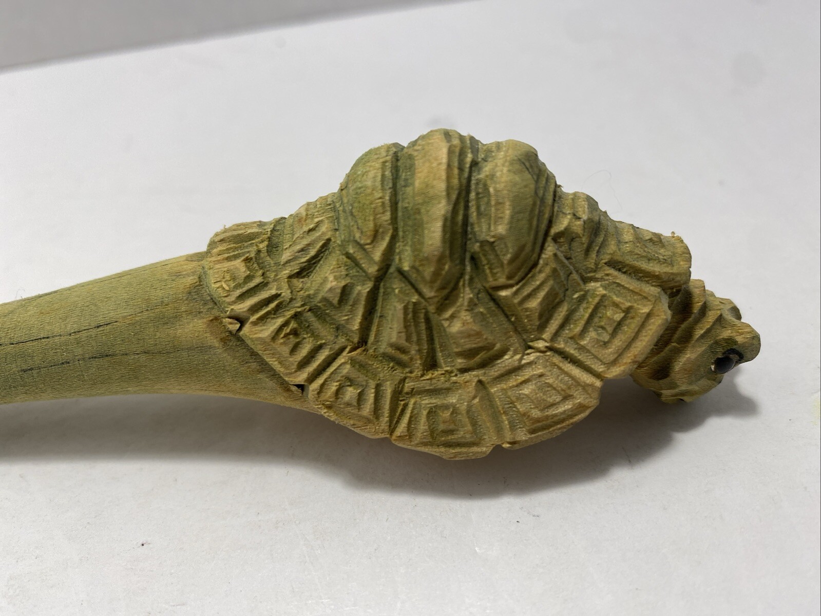 Wooden Pen Green Sea Turtle Shape Top Handcrafted Hand Made Ballpoint Pen