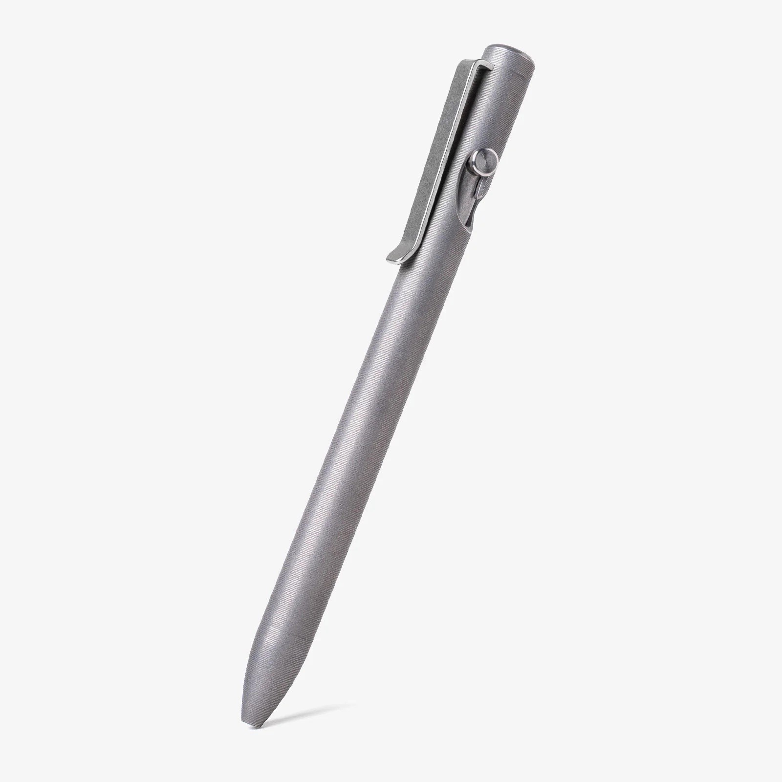 Tactile Turn Shop Series Stonewashed Titanium Bolt Action Pen – Standard [5.6”]