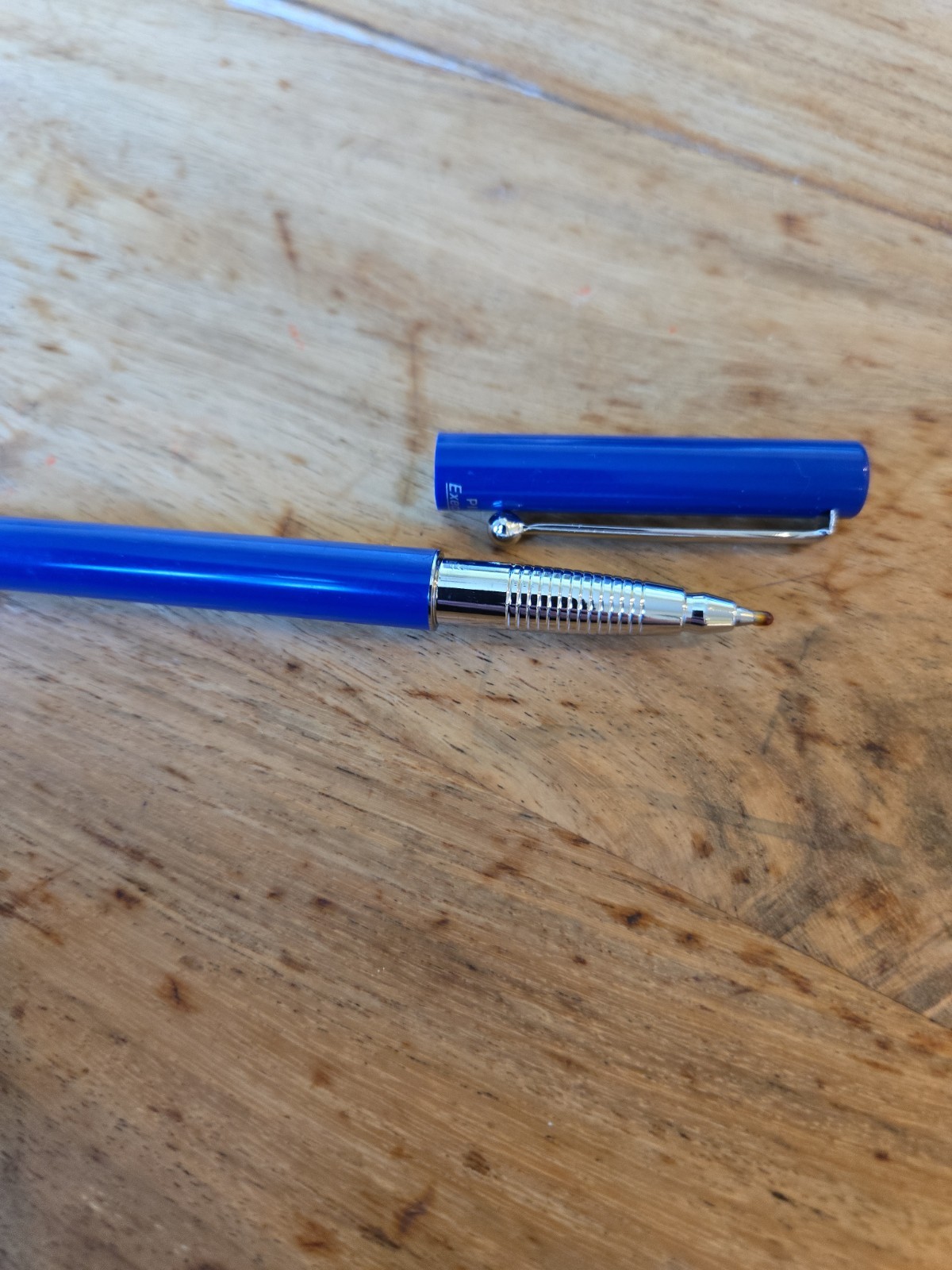 Vintage Unique Rare Pilot Execu Gel Rollerball Blue Pen Black Ink Execugel