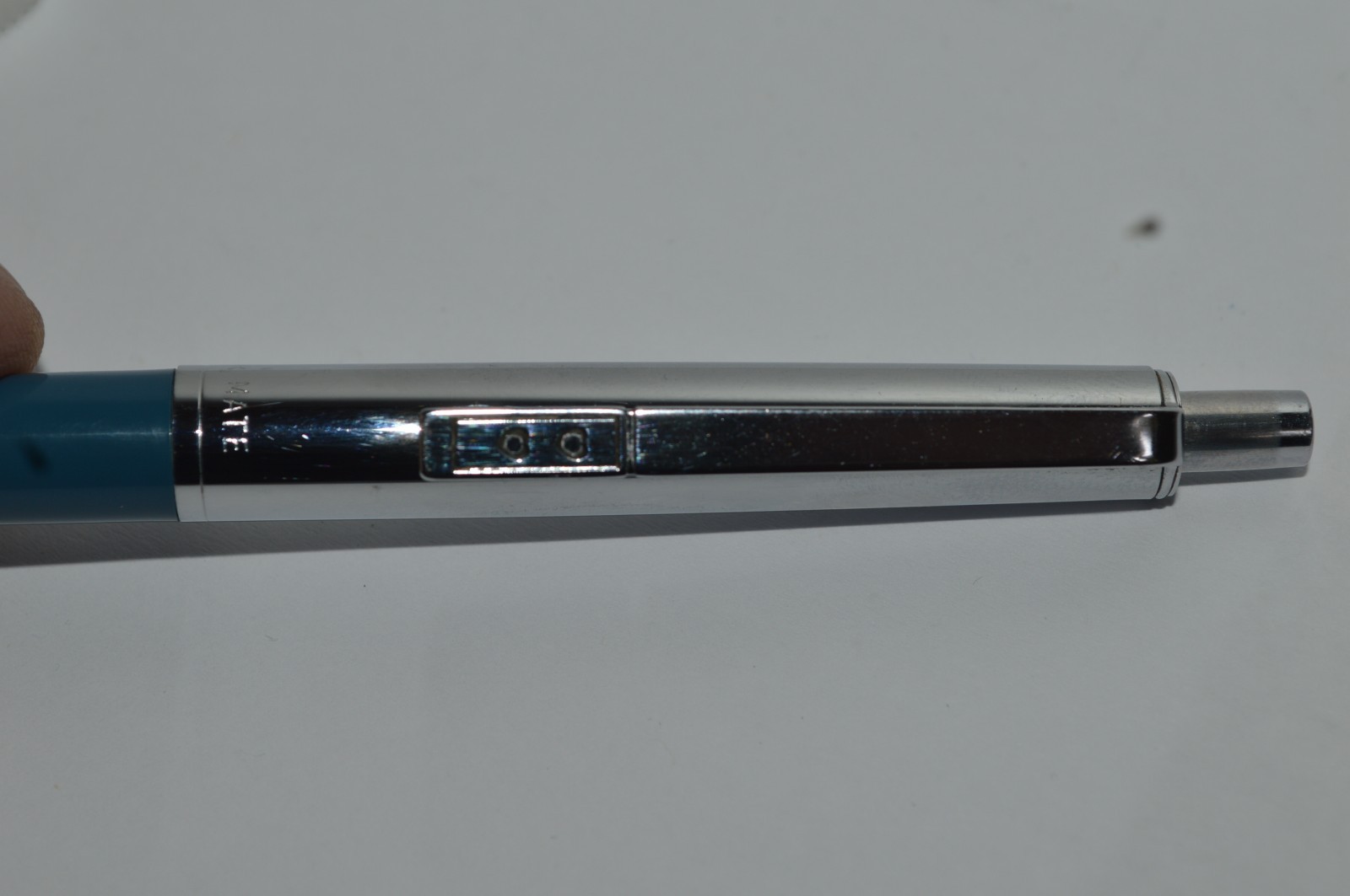 PAPER MATE Profile #2 Reg Grip Ballpoint Pen Blue Barrel Made In USA 1990s