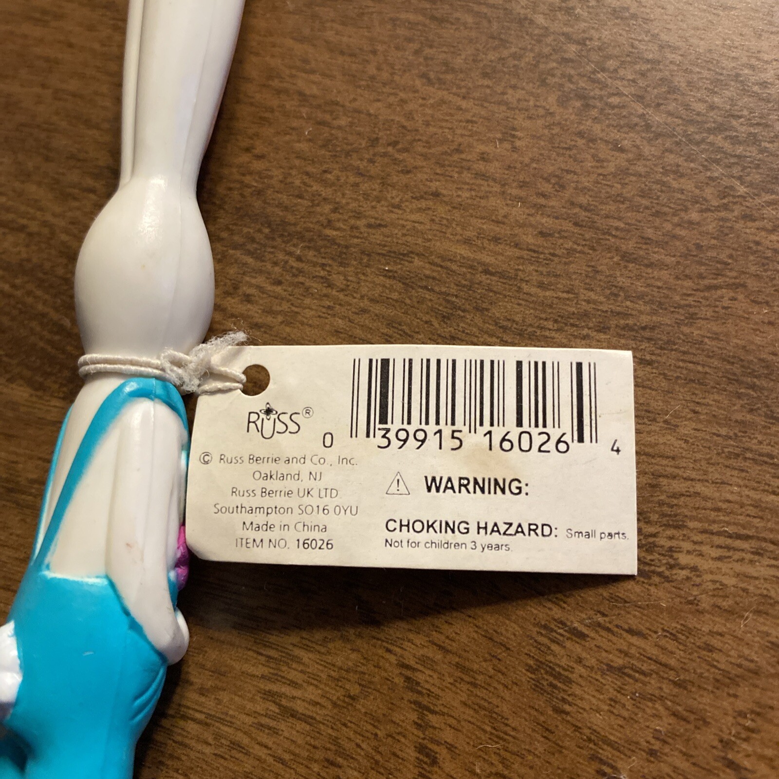 Vintage Russ Pen Easter Bunny Rabbit Writing Pen w/ Tags – Dried Up Ink 5 7/8”