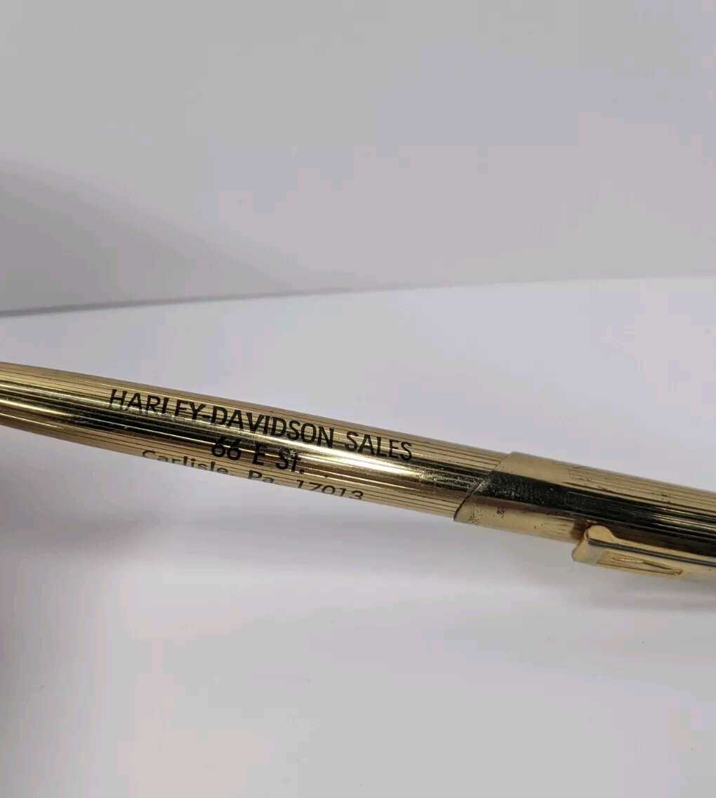 Vintage Harley Davidson Sales Unipeco Golden Pen 1960’s Carlisle, Pennsylvania