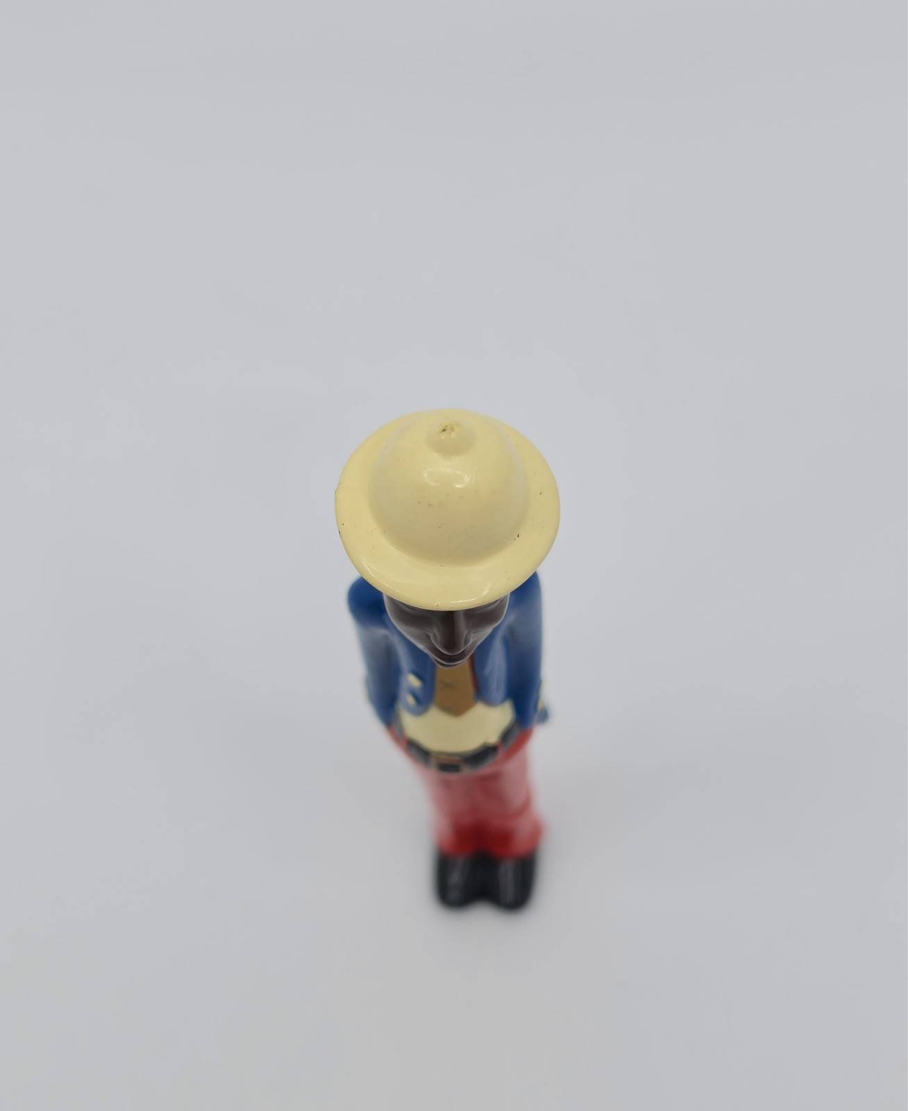 Rare Colonial Figure Novelty Pen African Colon Statue 5.5″ NOS Heart and Star