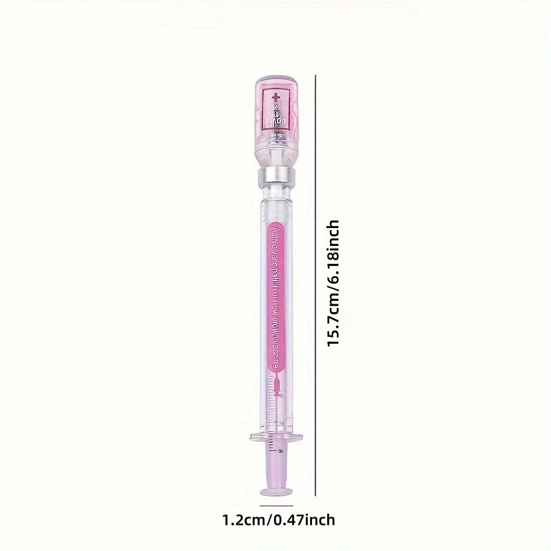 10Pcs Syringe Gel Pens Novelty Fun Ballpoint Nurse Doctor Student Gift