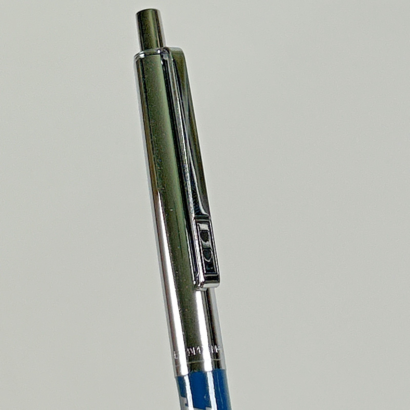 DOU-FAST Paper Mate Blue Chrome Slim Profile Double Heart Vintage Ballpoint Pen