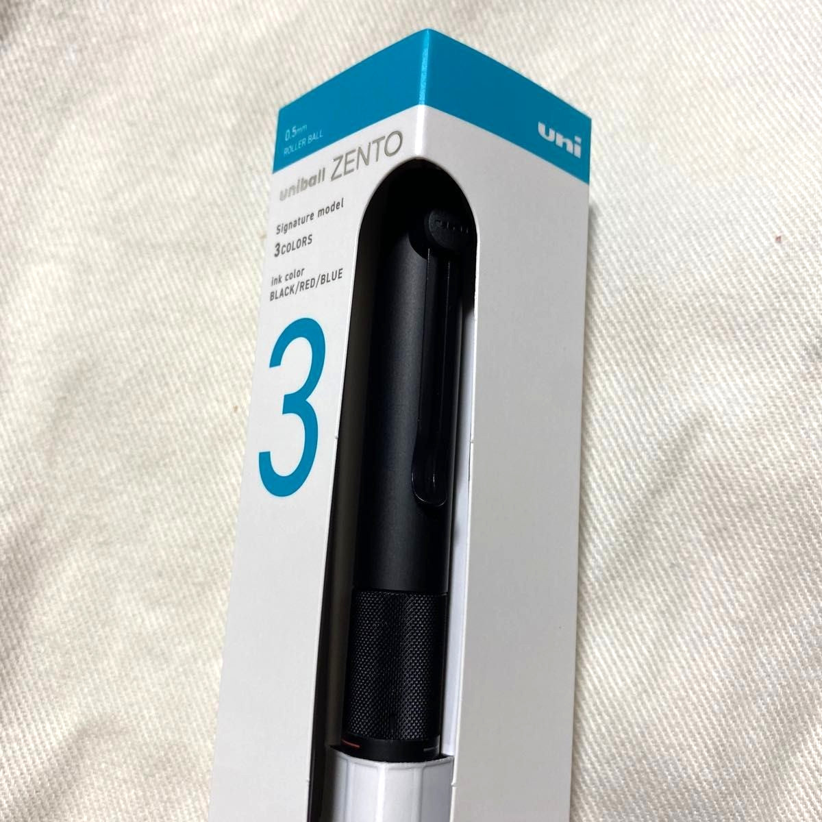 uniball ZENTO Signature Model 3 Color Ballpoint Pen 0.5mm M-Black Black/Red/Blue