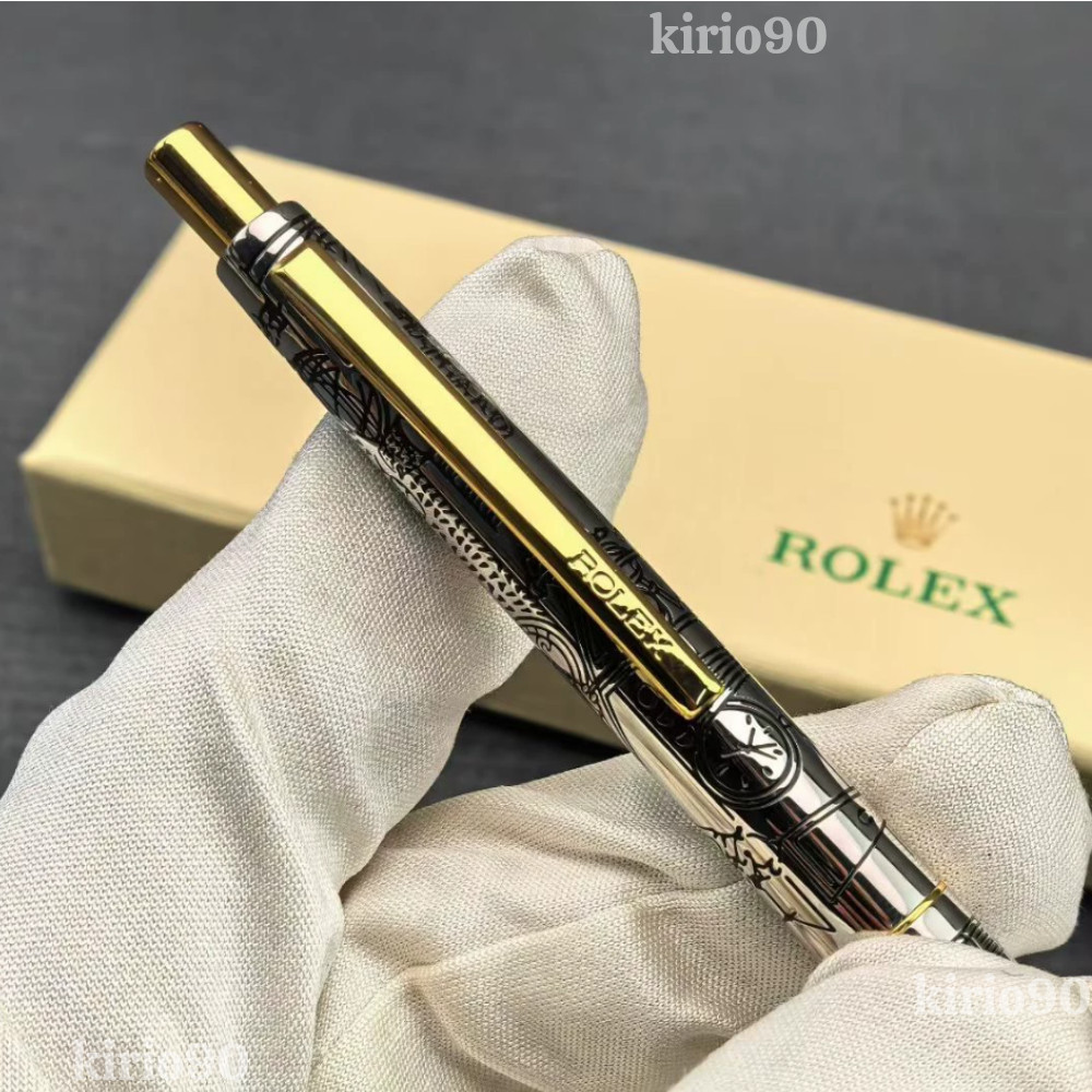 HOT ROLEX Vintage Collectible Ballpoint Pen Silver Gold Luxury New With box💥