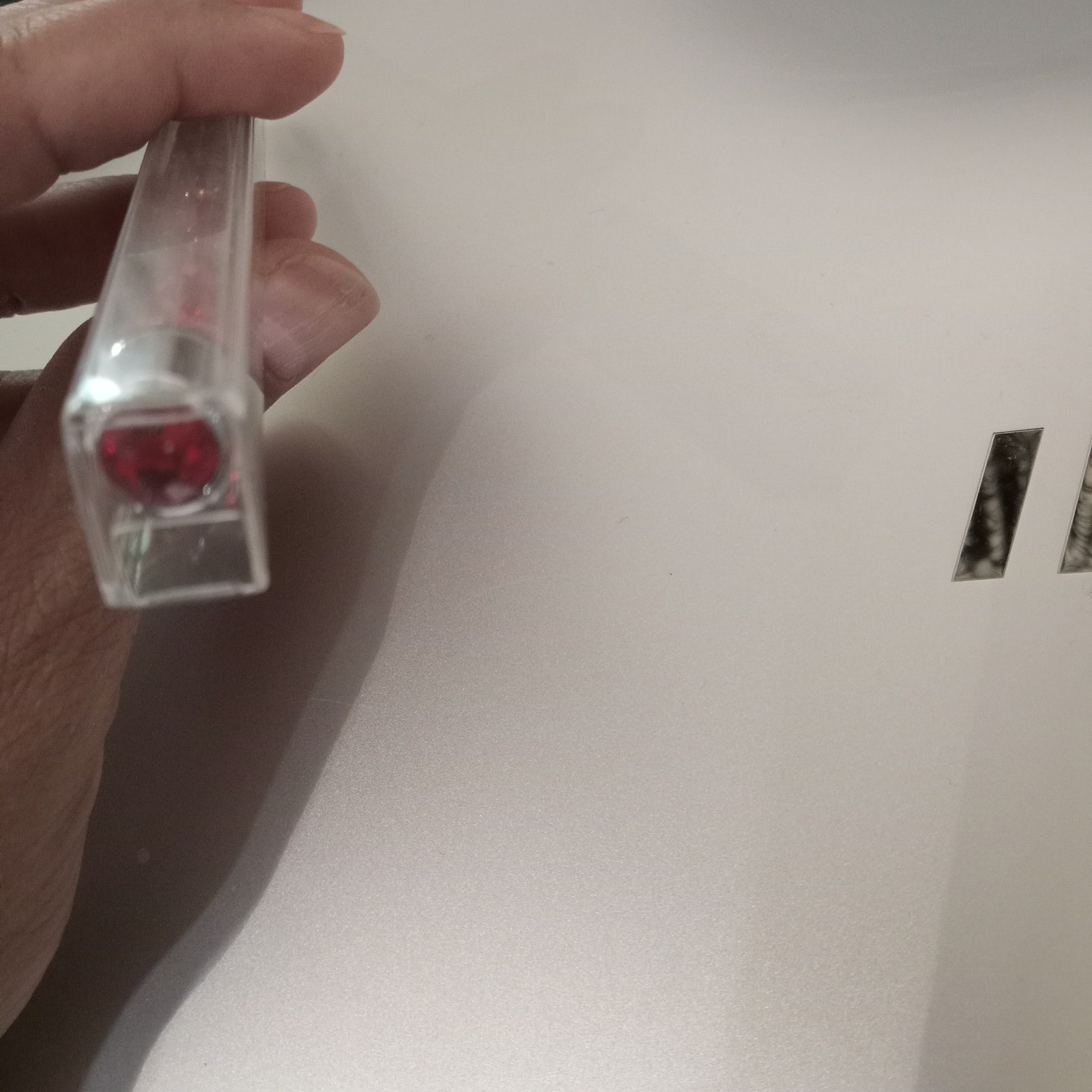 PenGems Silver Ballpoint Pen Red and Clear Crystals Red Gem Top 2018 Collection