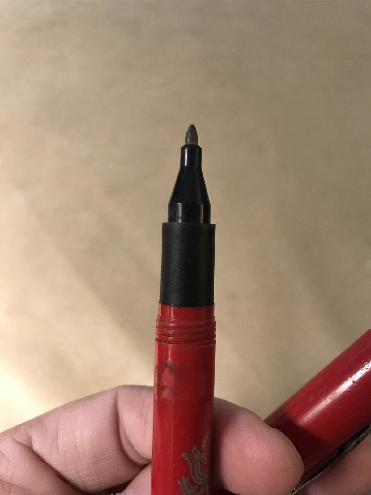 Ballpoint Pen, United States Senate, No Ink, Vintage, Red, Crack, W/insignia