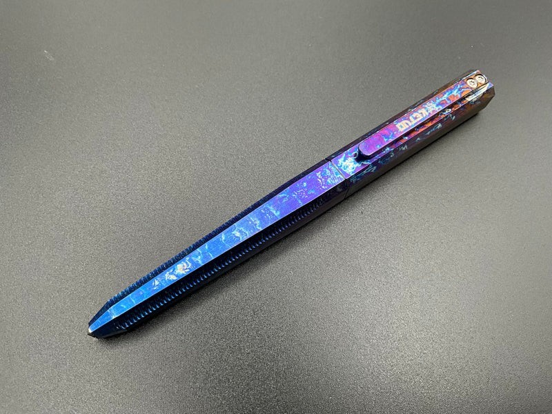 Ketuo Titanium Lightning Strike Tactical Pen Glassbreaker Screw-On Cap Anodized