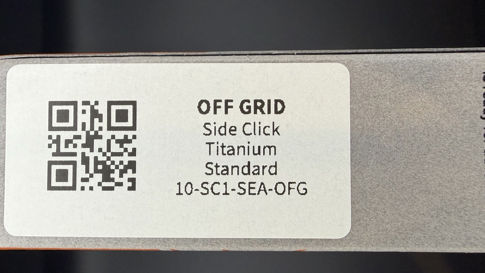 Tactile Turn Off Grid Side Click Pen Titanium Spring 2026 LE Standard | NiB