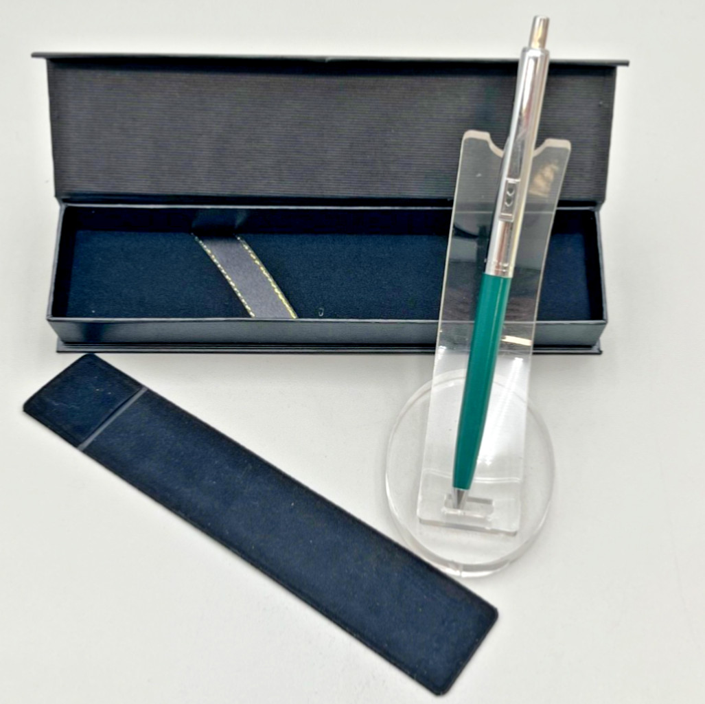 Paper Mate Double Heart Profile Slim Green/Chrome, Blue Ink, Works – Mexico