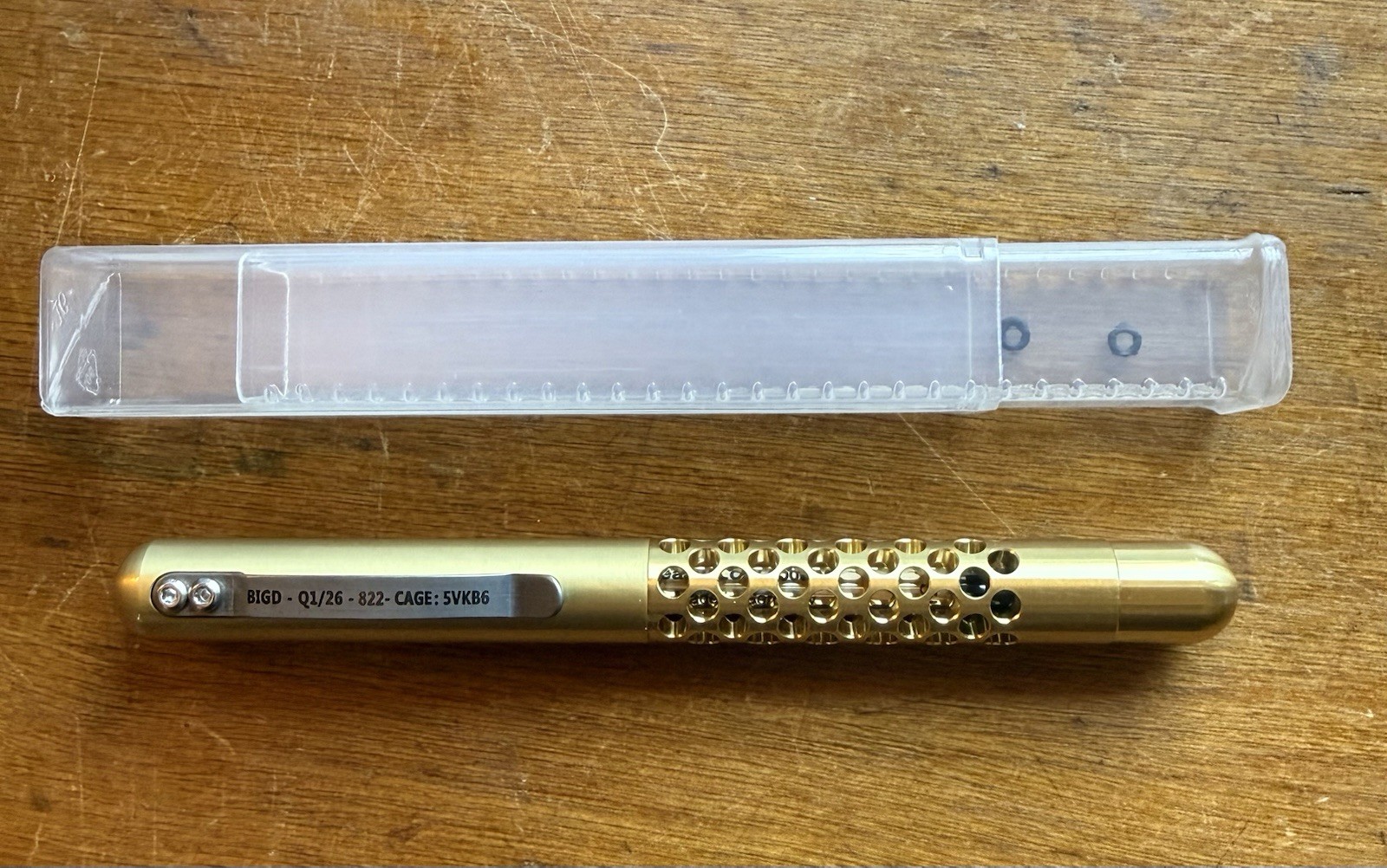 CountyComm Maratac Embassy Pen Drilled Brass Aluminum Pencil Lot Limited EDC NEW