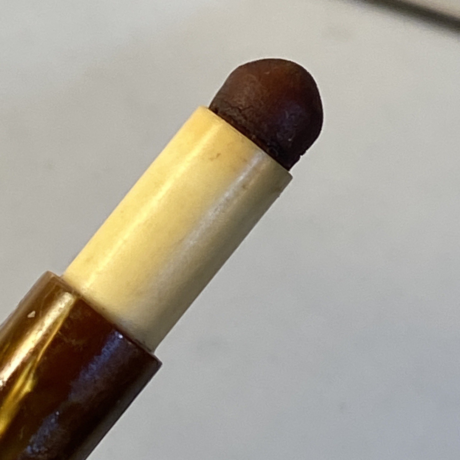 Antique Waltham Mechanical Pencil Gold and Brown Marbled Celluloid Art Deco