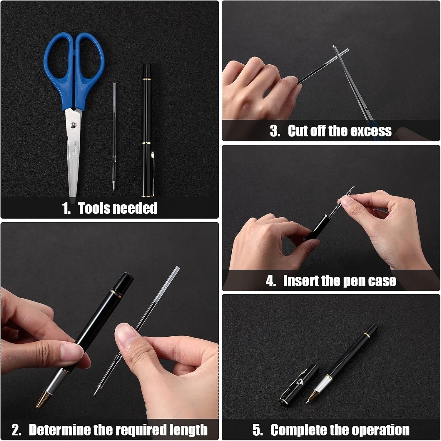 60 Pcs Reliable 0.7 mm Ballpoint Pen Refills for Effortless Writing at Home