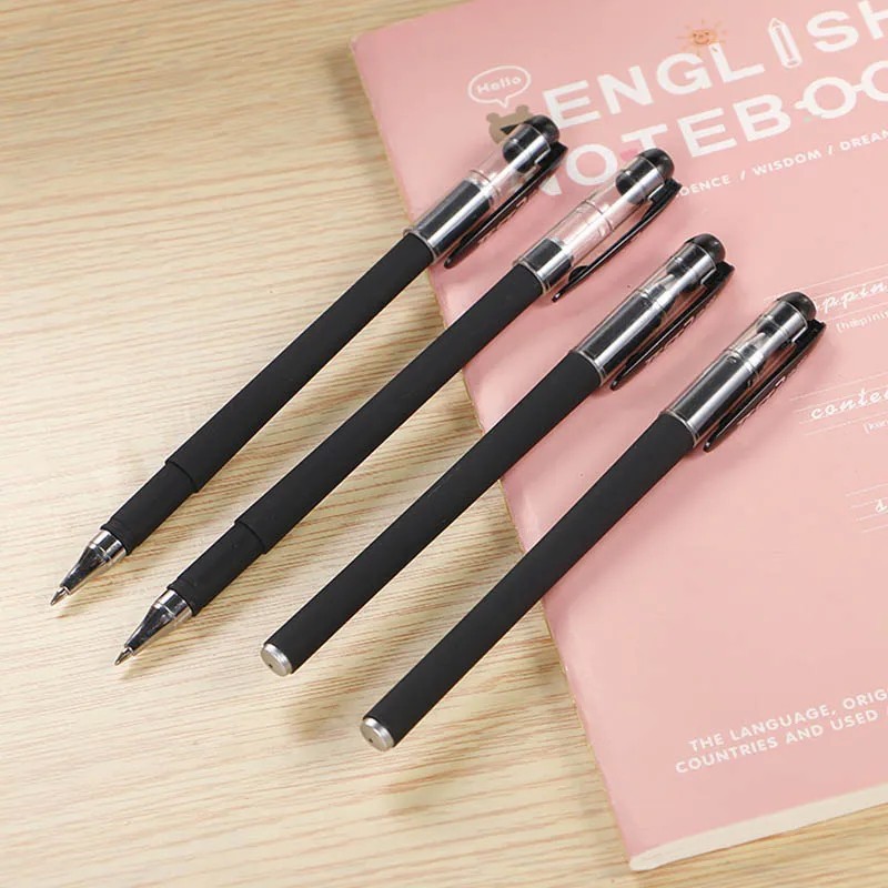 10PCS Ball Point Pens BLACK Gel Ink Pen Smooth Writing – 0.5mm Nib – Best Price