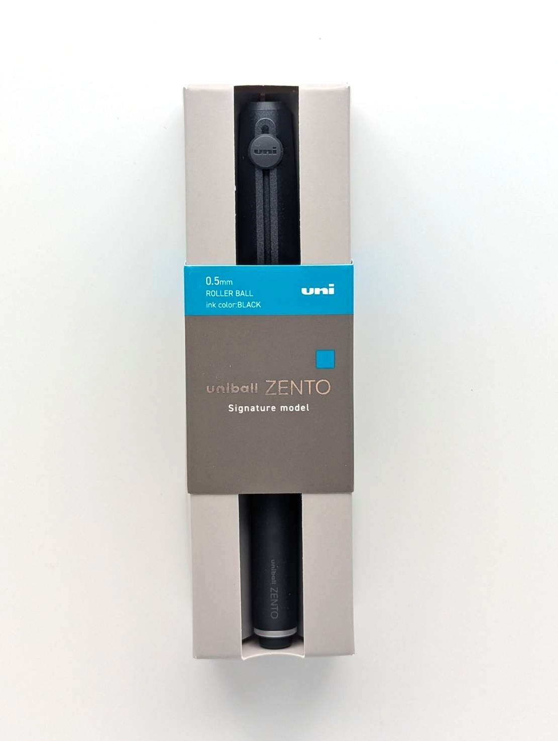 Mitsubishi Pencil uniball ZENTO signature model Metallic Black 0.5mm Japan