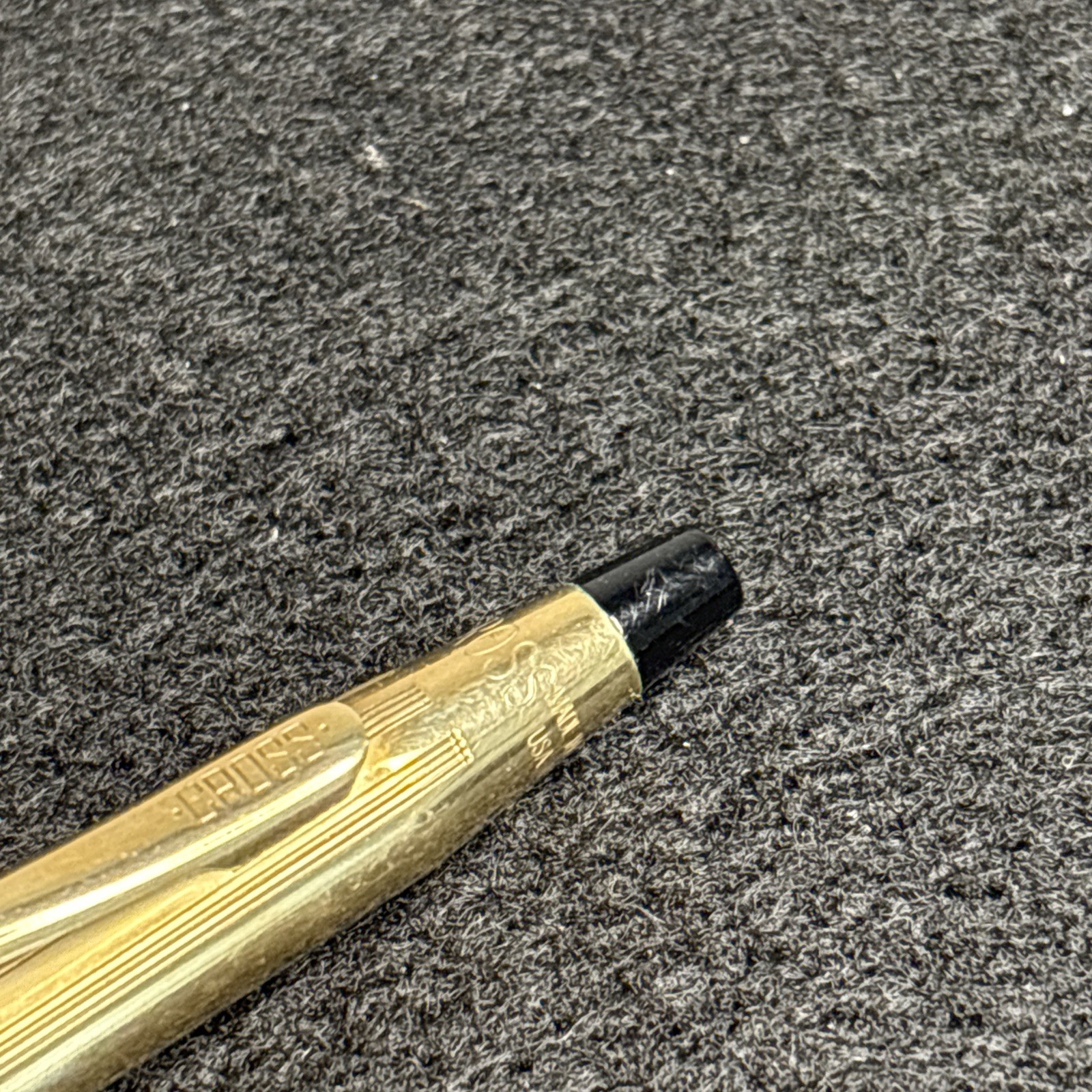 Cross 1/20 10KT Gold Filled Retractable Ballpoint Pen, Gold Trim, Blue & Black