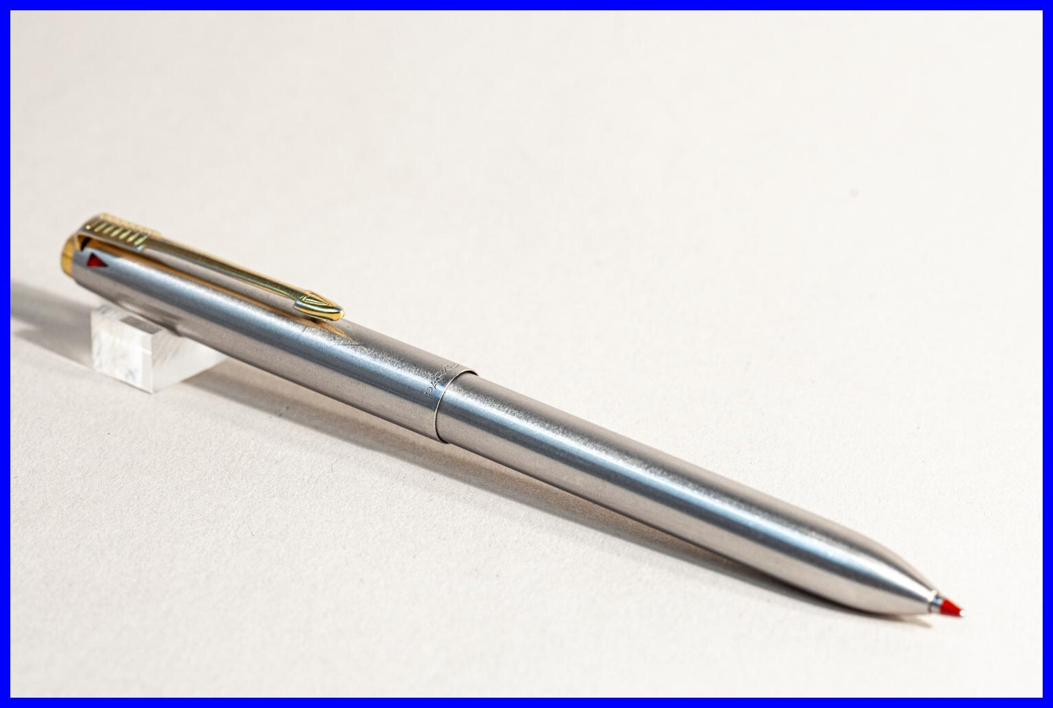 1970/80s Parker Stainless Steel 4 Colors Print Ballpoint Pen – Germany