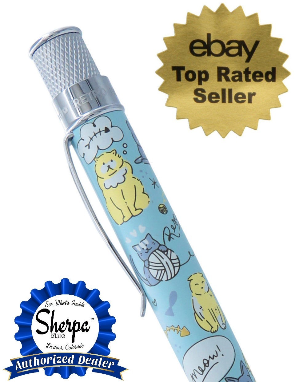 Retro 51 #VBP-2532 Cat Rescue #6 Twist Action Tornado Ballpoint Pen