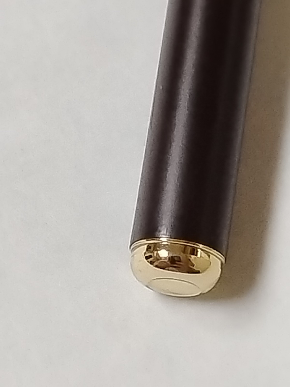 VTG Élysée Line 60 Ballpoint Pen Chocolate Brown Gold Trim-Omega Log-Germany #84