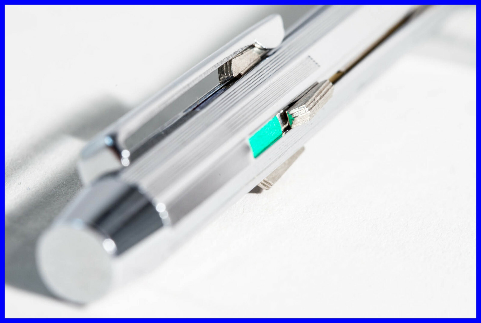 PRE or OFF SERIES 70’s Nice & elegant FEND Chrome 4-color Ballpoint pusher pen