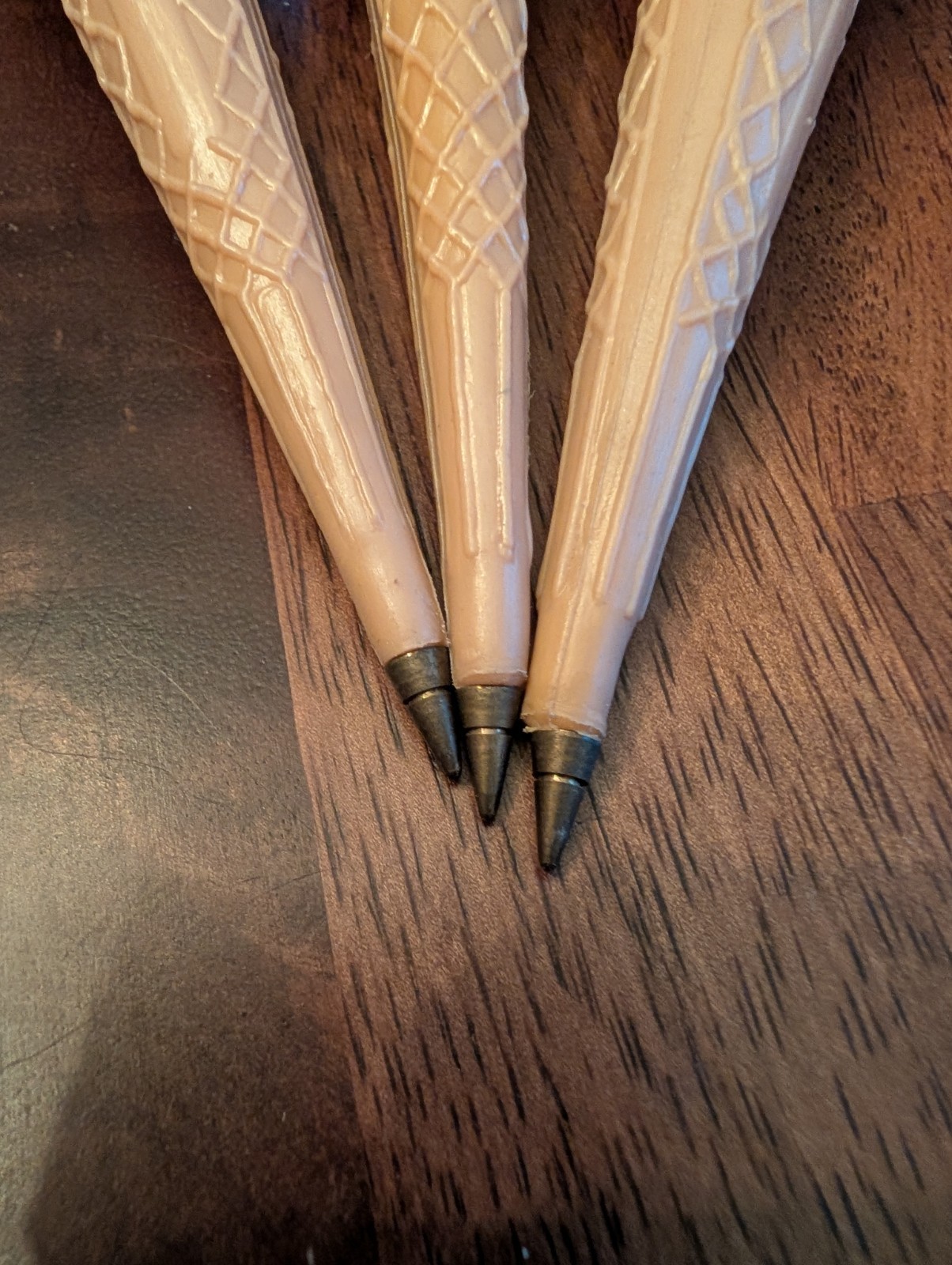 Ice Cream Cone Ink Pens Vintage 1980s Novelty Lot of 3 Plastic Hong Kong School