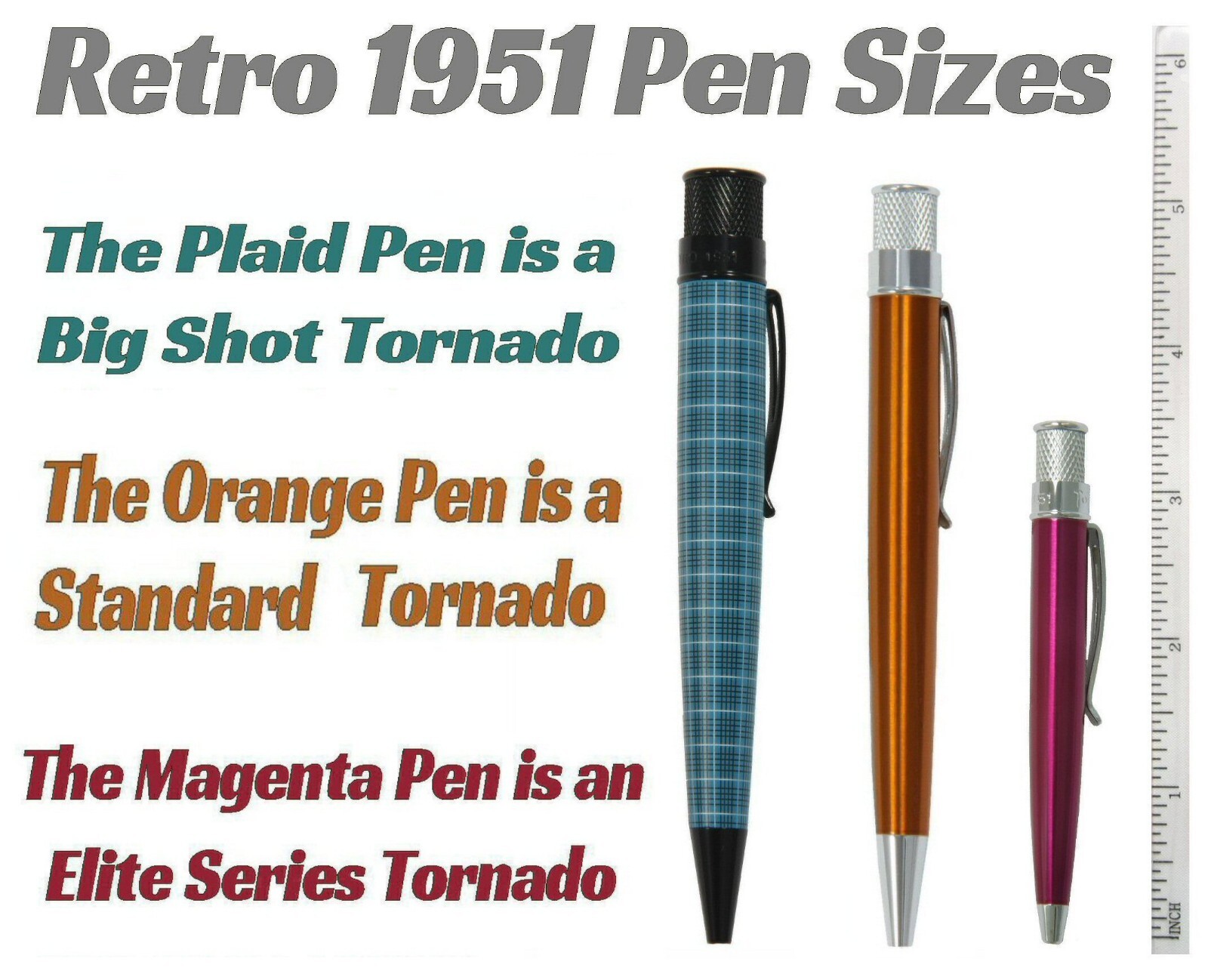 Retro 51 #EBP-2435PK / Turquoise Elite Series Twist Action Tornado Ballpoint