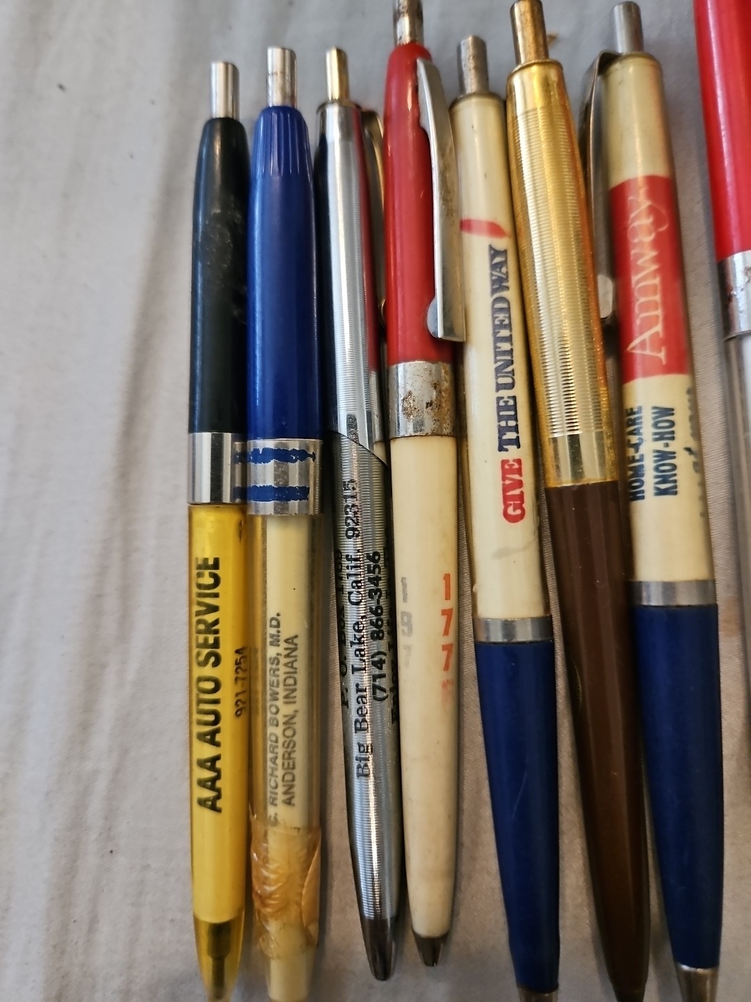 Lot of 15 Vintage Advertising Ballpoint Pens Branded Coors Rare+ Bic Clic