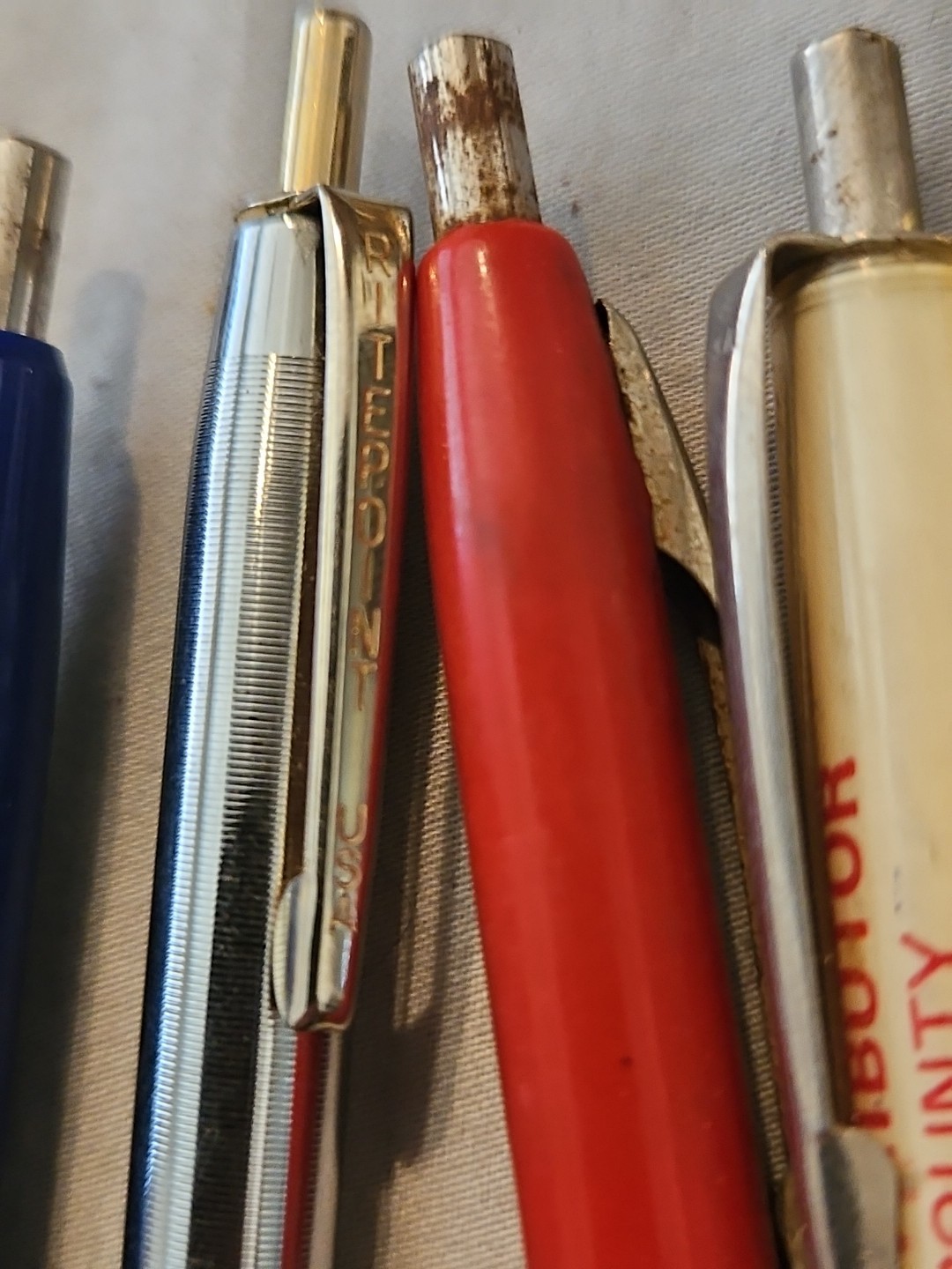Lot of 15 Vintage Advertising Ballpoint Pens Branded Coors Rare+ Bic Clic