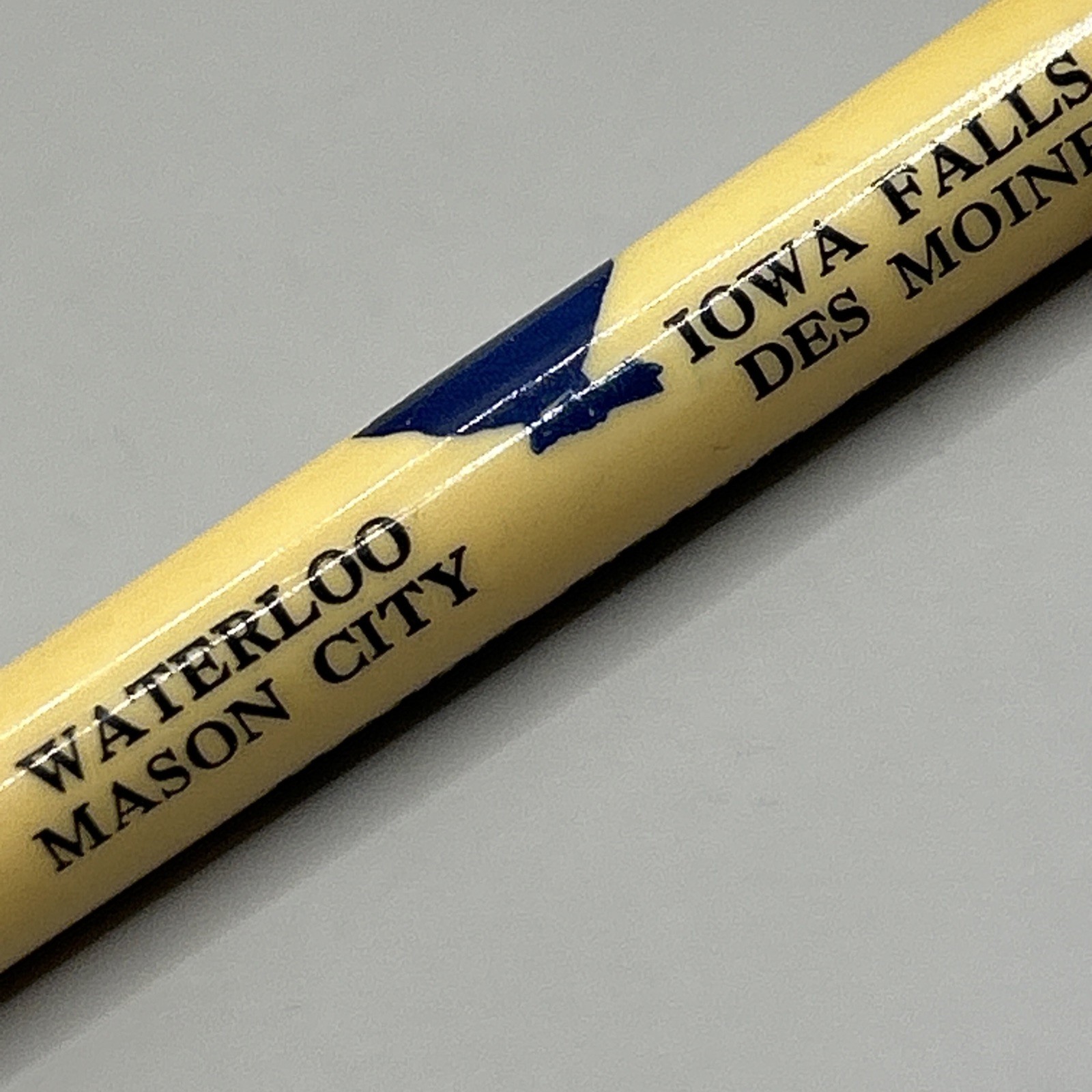 VTG Scripto Grease Pencil Crayon HOXIE FRUIT CO. Waterloo Mason City Des Moines