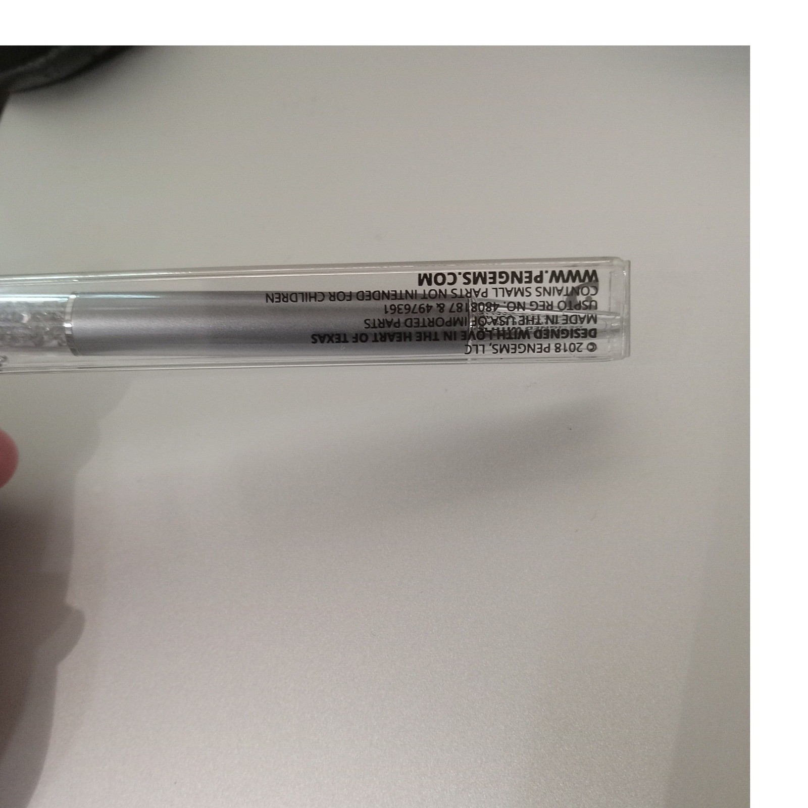 PenGems Silver Ballpoint Pen Red and Clear Crystals Red Gem Top 2018 Collection