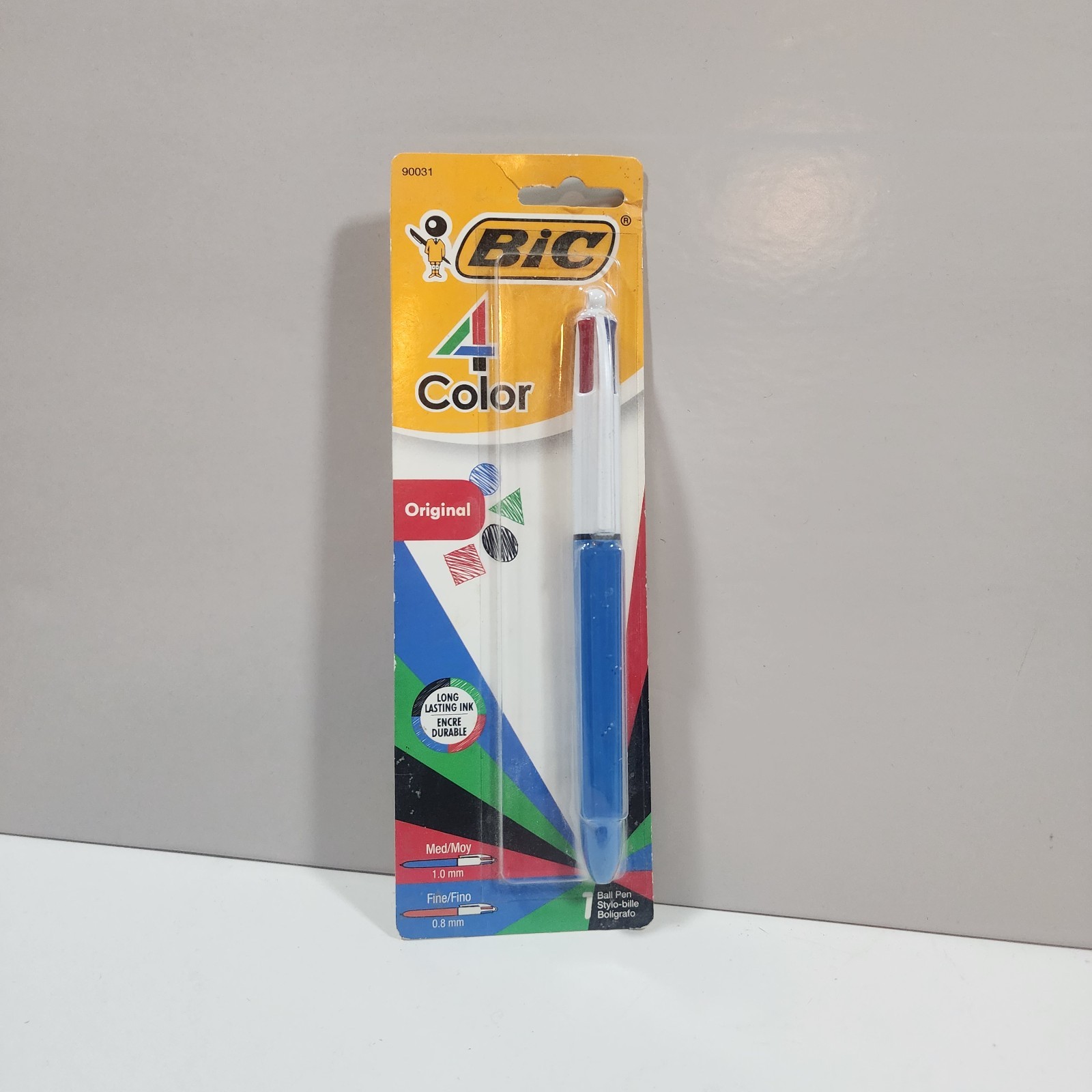 Vintage Made In France BIC 4 Color Ball Point Pen Multi Blue Red Green Black