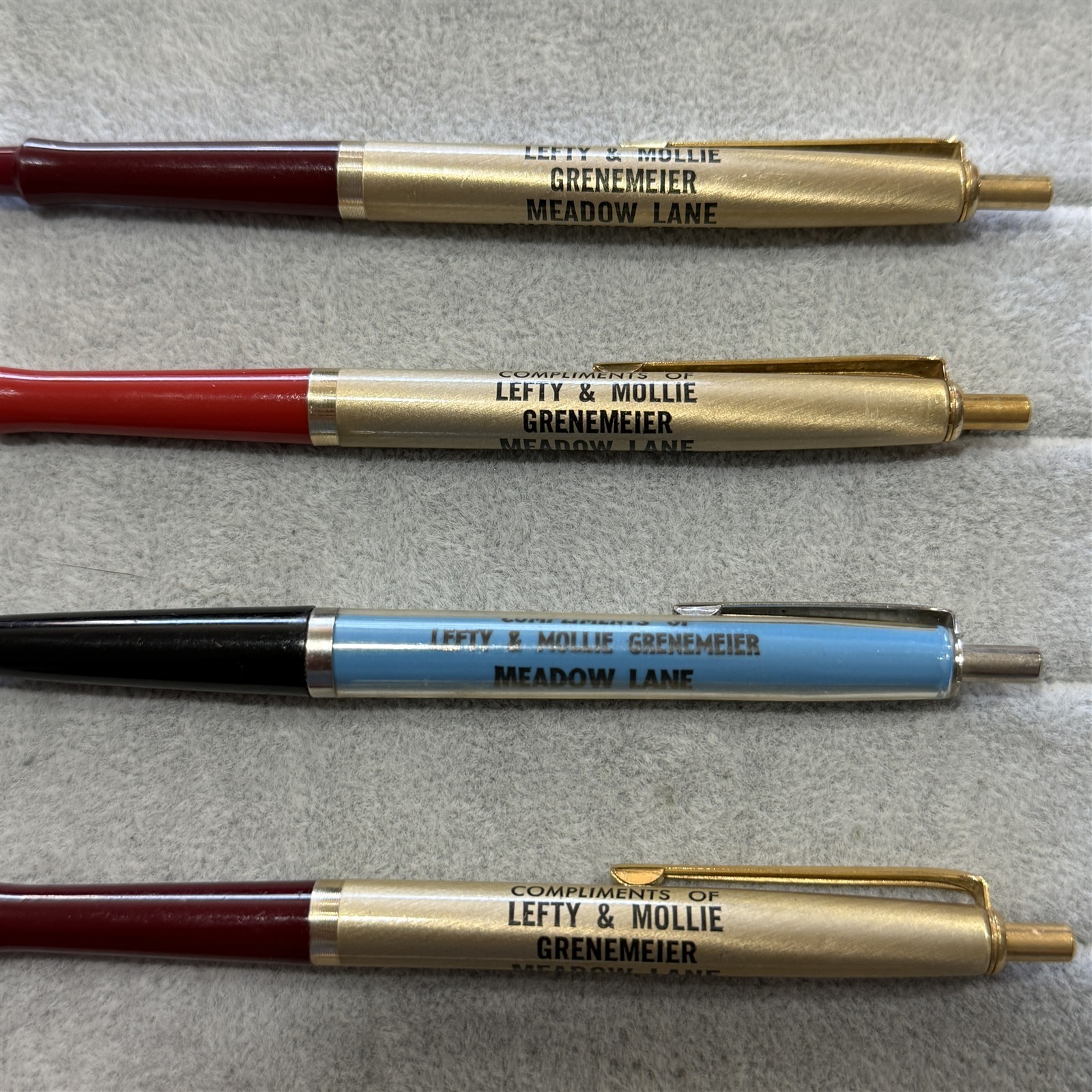 Lot of 5 Grenemeier Meadow Lane Shopping Center Lincoln Nebraska Ballpoint Pens
