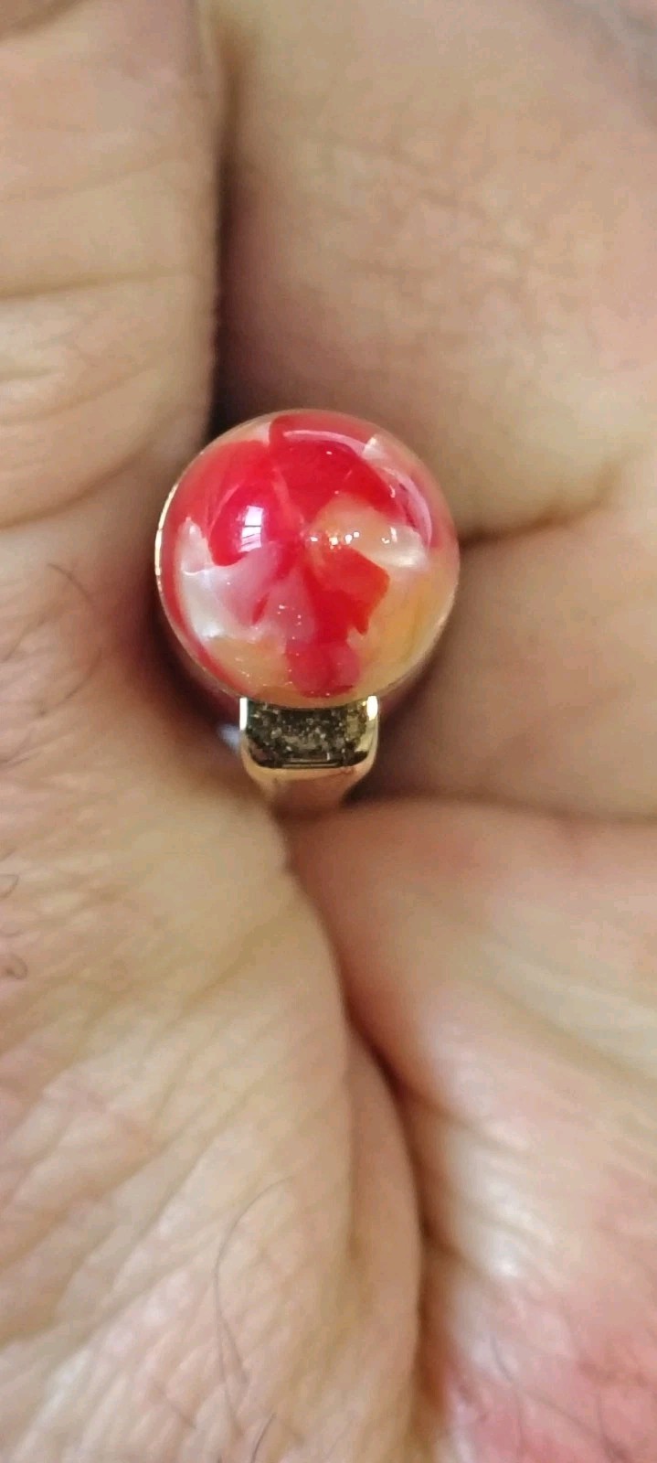 Platinum 3776 Marble Red & Yellow Ball Point pen Made In Japan