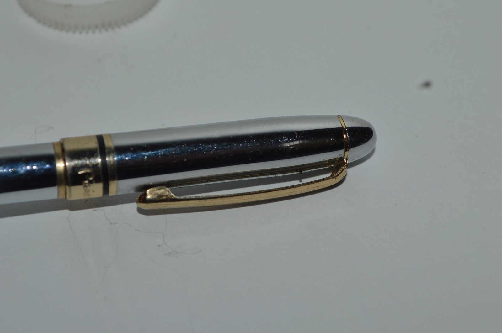 Pierre Cardin Small Ballpoint Pen 4.25 Inch Long Twist Action Metal Rubber Grip