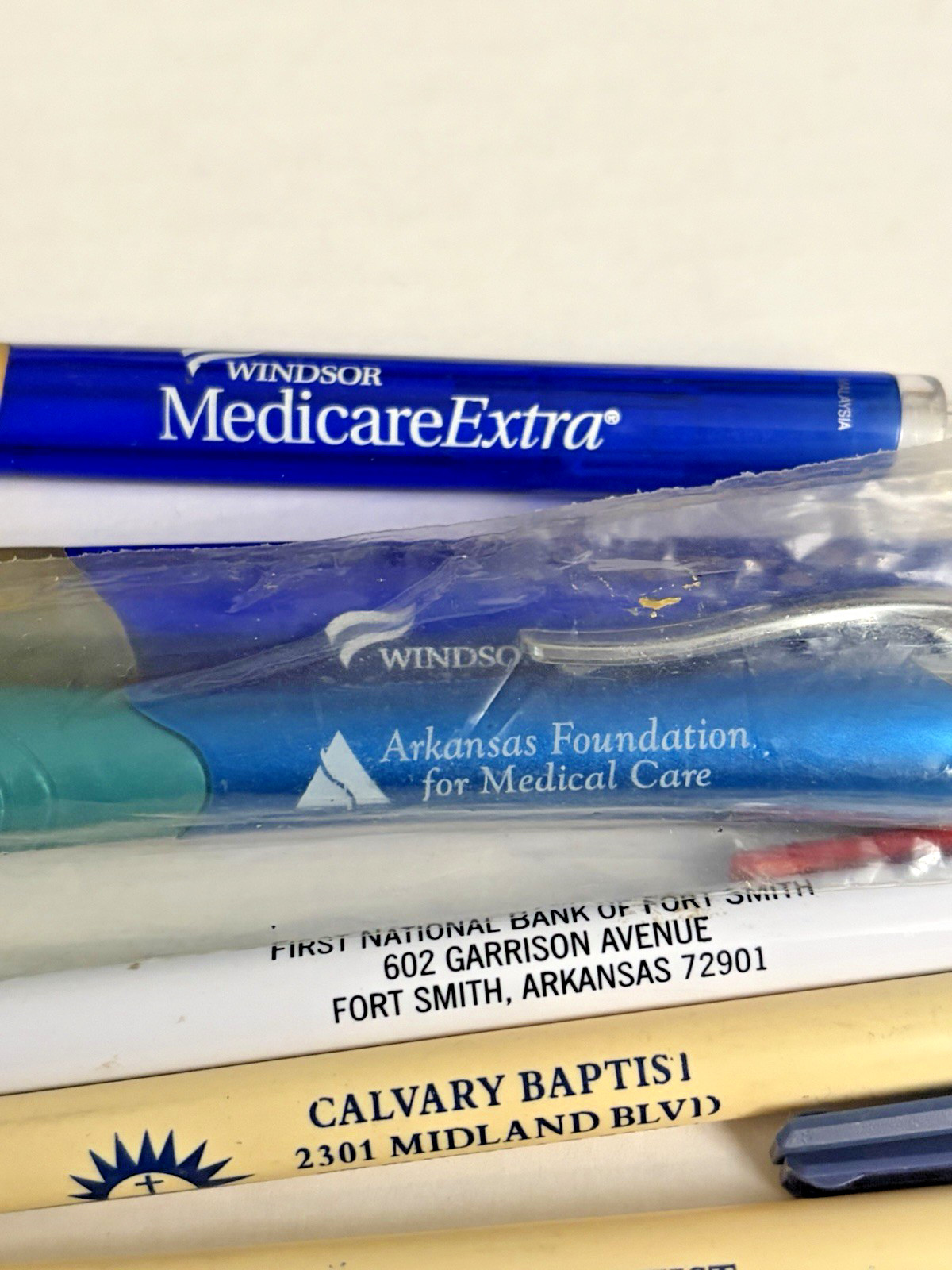 Company Logo Branded Pens Old Vintage Pen Lot of 12 One Dozen Various Styles