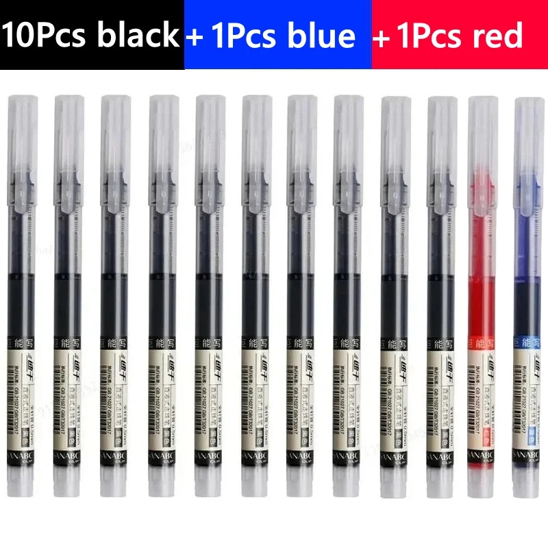 0.5mm Gel Pens Fine Point Black Blue Ink Smooth Writing Office School Supplies