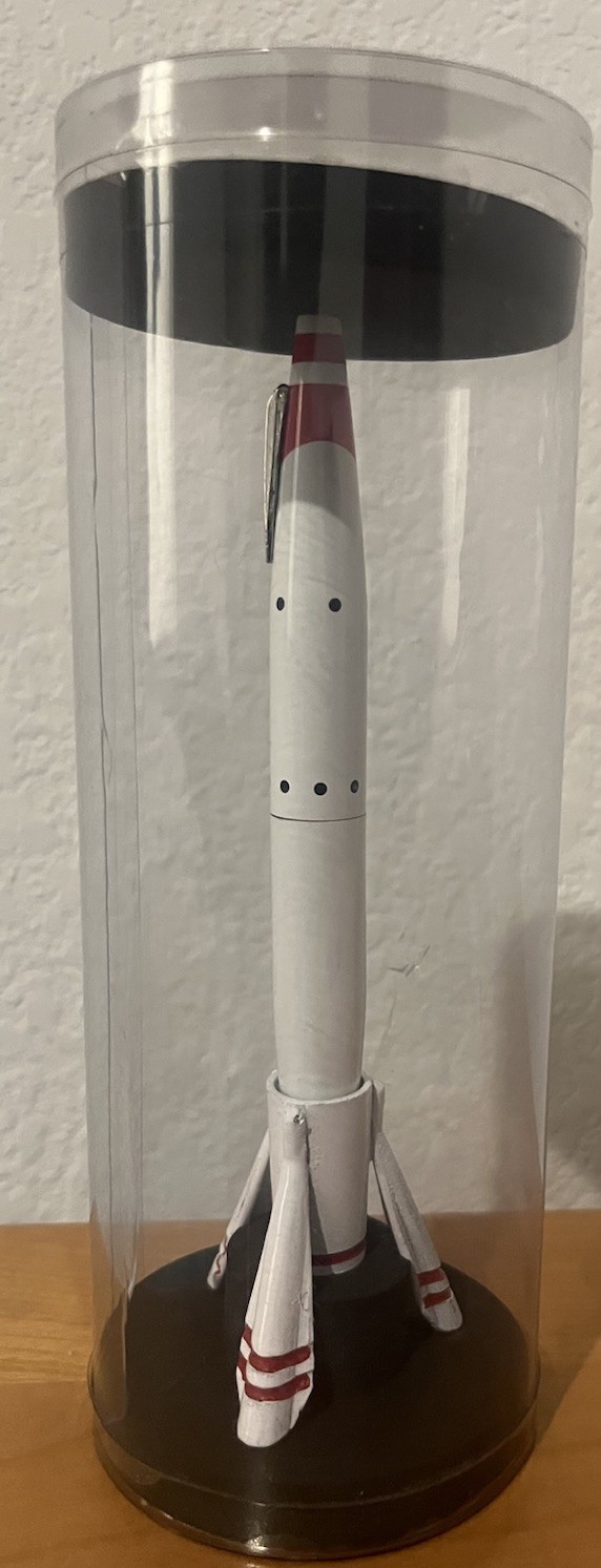 TWA Moonliner rocket promotional Pen Booz Allen
