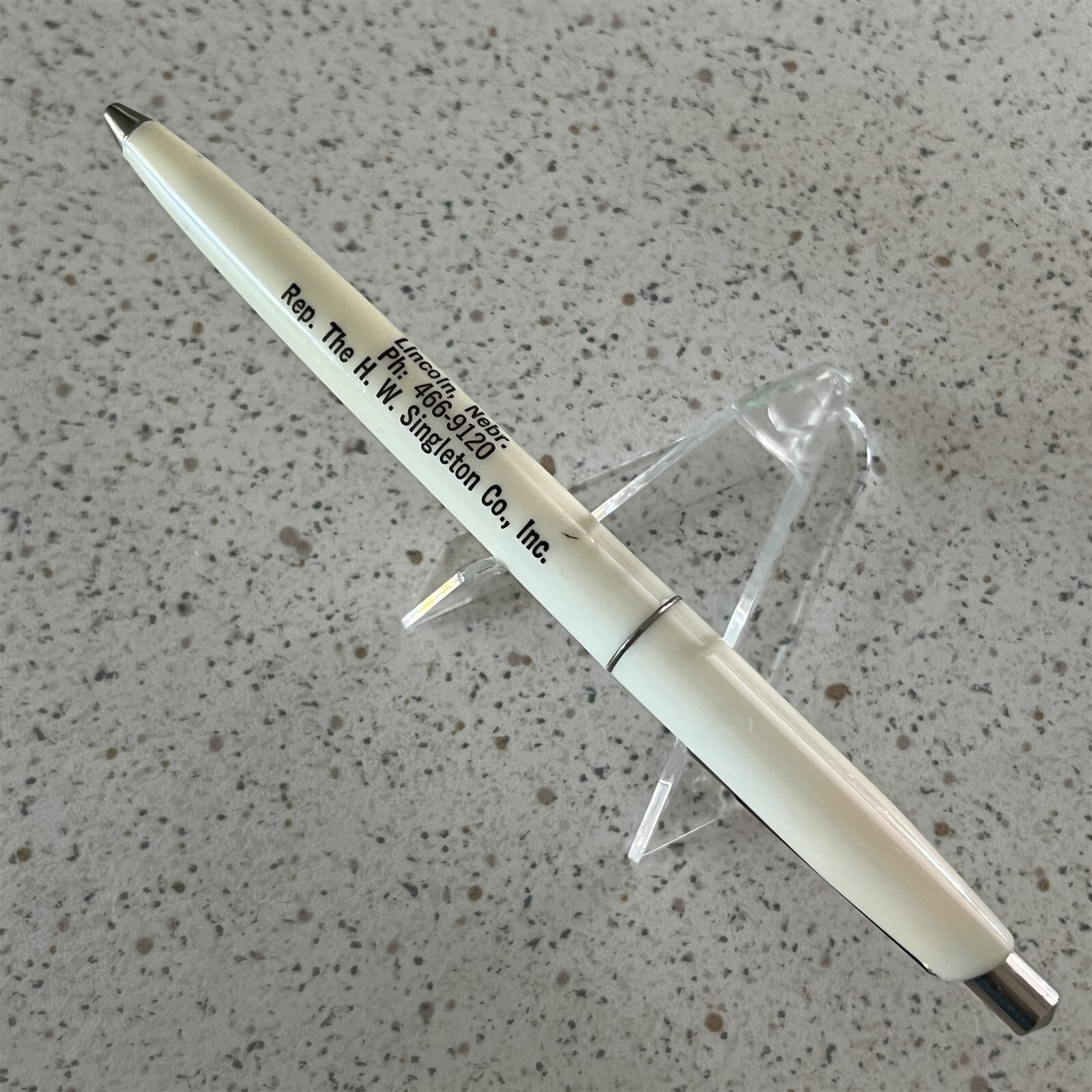 Harry Rust Rep HW Singleton Co Lincoln Nebraska Vintage Ballpoint Pen #20073