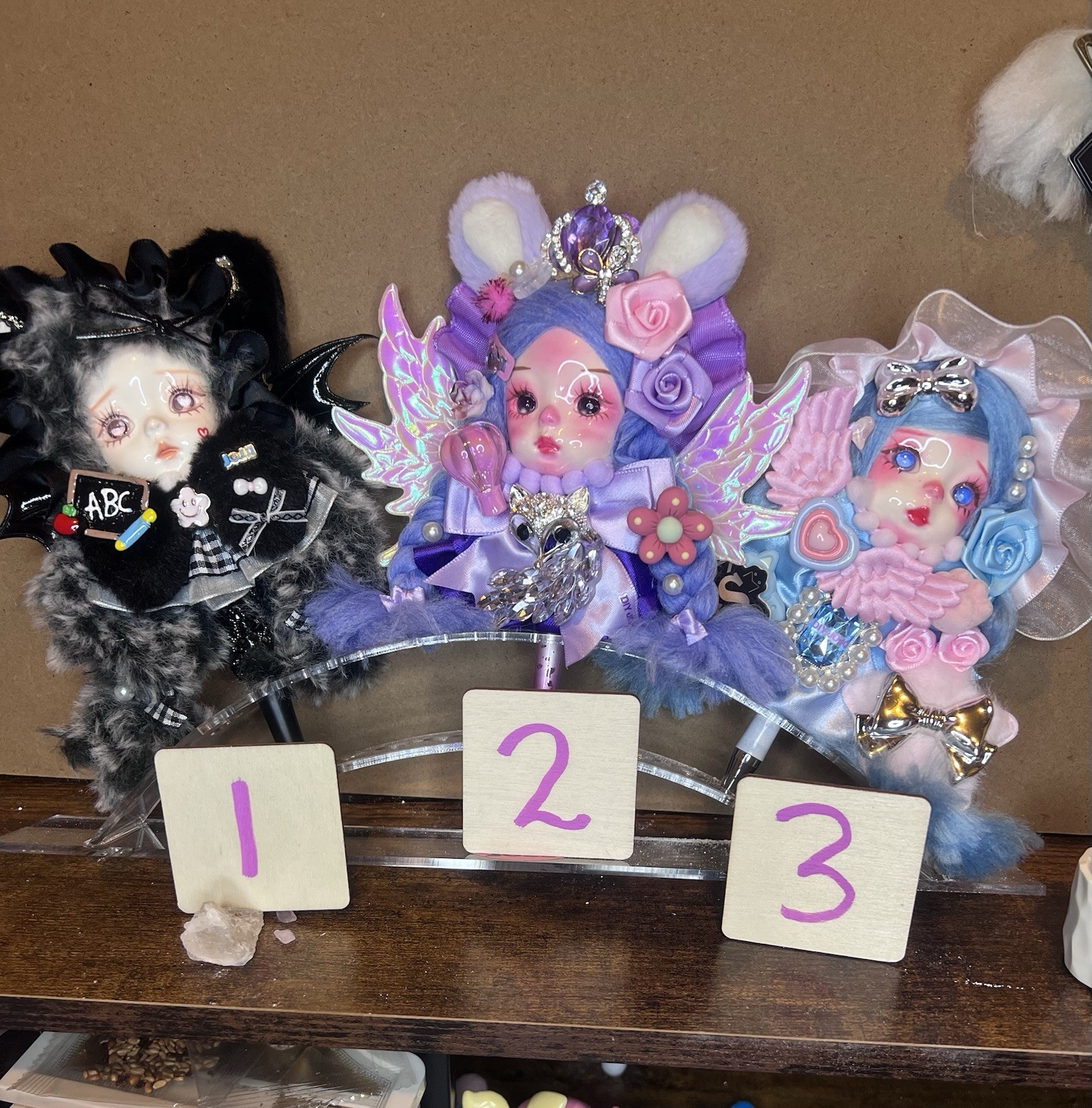 Inspired Luxury Handmade Clay Doll  face figure Ballpoint Pens (Free Shipping)