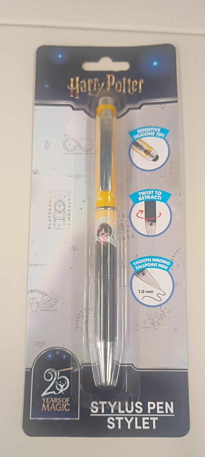 Harry Potter 25 Years of Magic Stylus Pen & 1.0mm Ballpoint Pen