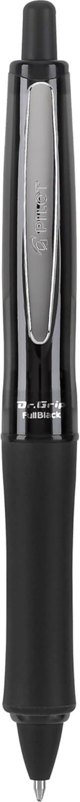 Dr. Grip FullBlack Medium Point Ballpoint Pen – Ergonomic & Refillable Luxury