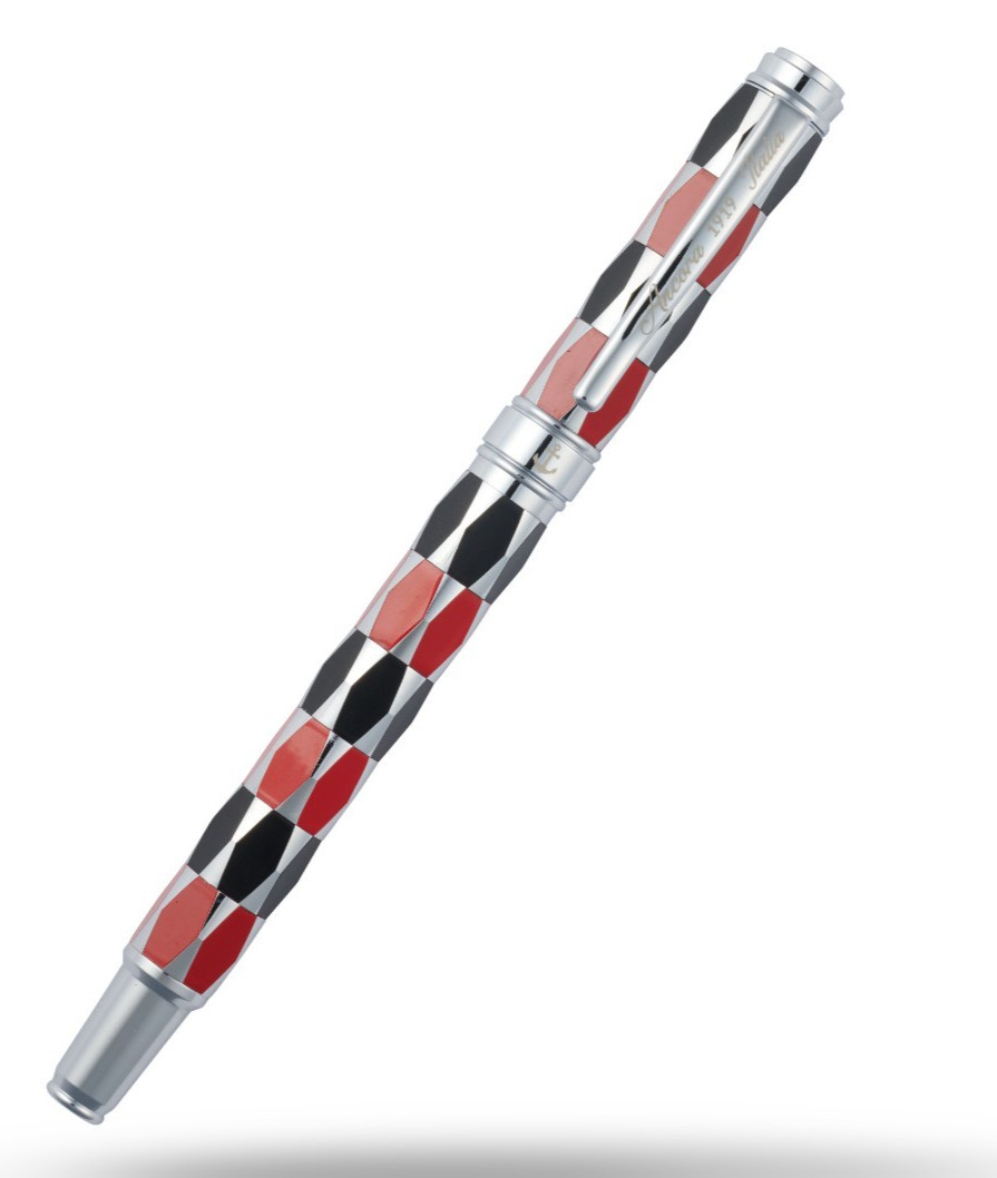 Ancora Masquerade Red Dark Blue Enamel Pen Limited Edition 88 Italy New Numbered