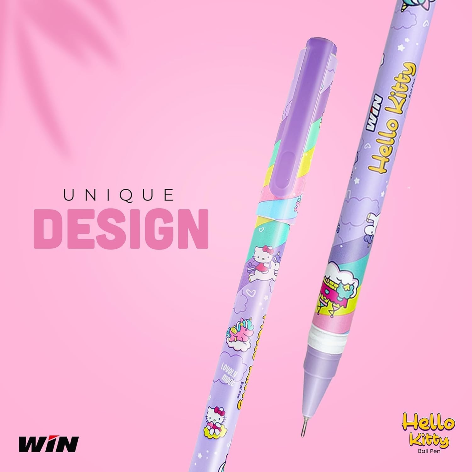 WIN Hello Kitty Ball Pen With Comfortable Grip For Smooth & Smudge Free Writing