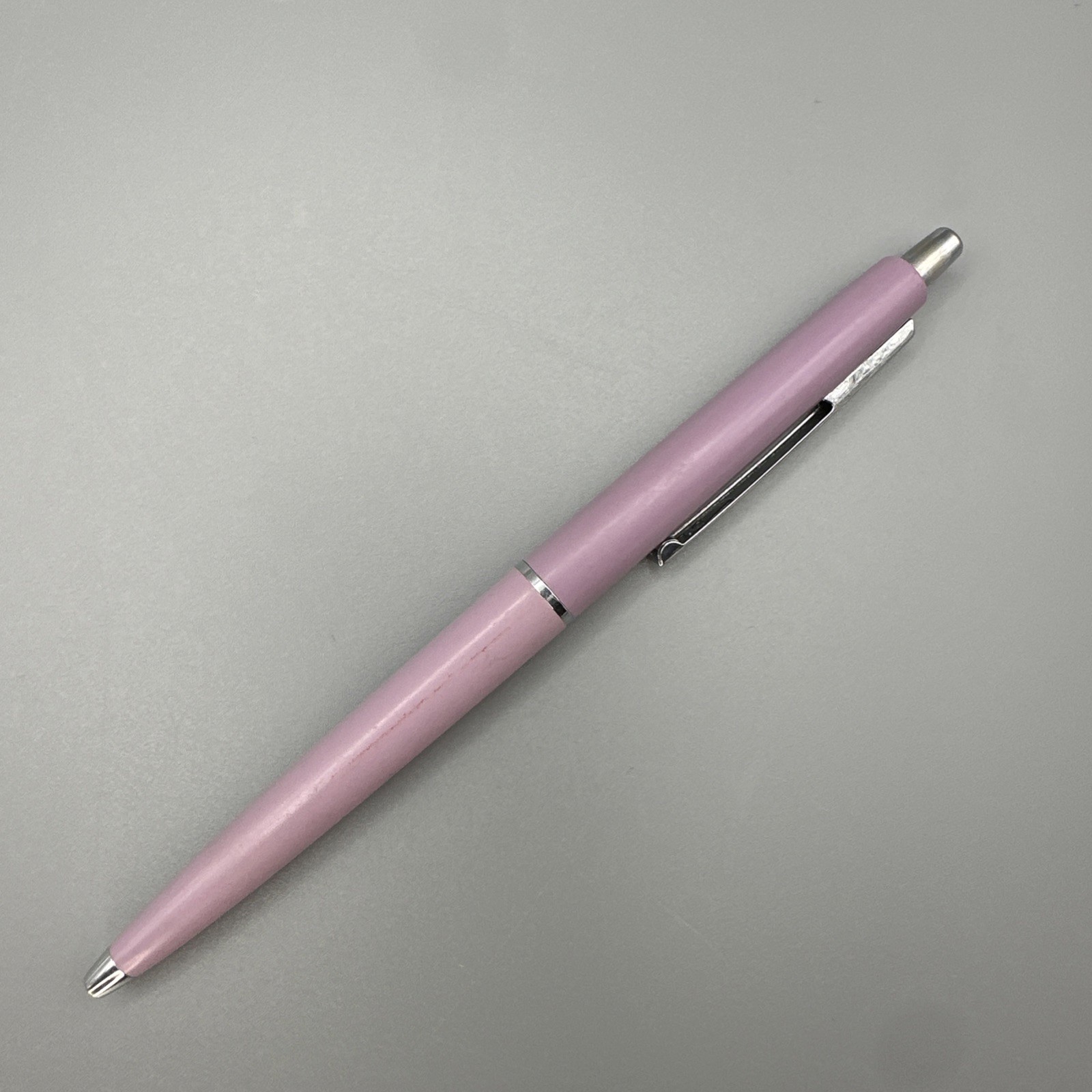 Paper Mate Vintage Double Heart Ninety Eight Lilac Ball Pen USA NEW INK 1271
