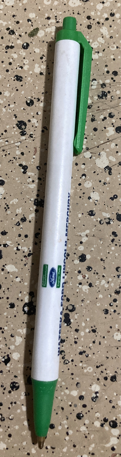 VTG BIC FORD LINCOLN MERCURY QUALITY PARTS WATSEKA IL Advertising Pen NO Ink