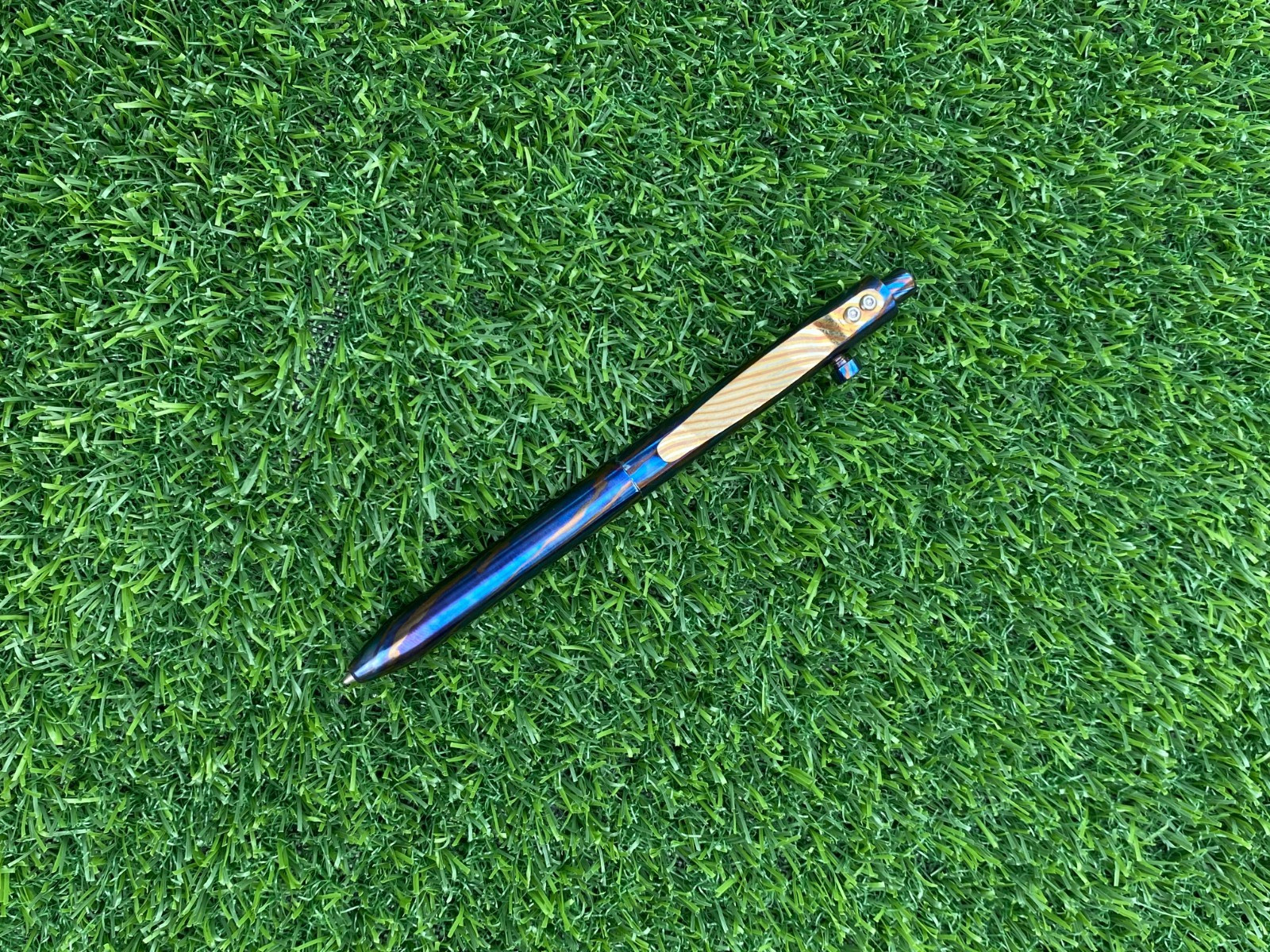 Timascus Titanium Bolt Action Pen – EDC Gift | Handmade Luxury Ballpoint