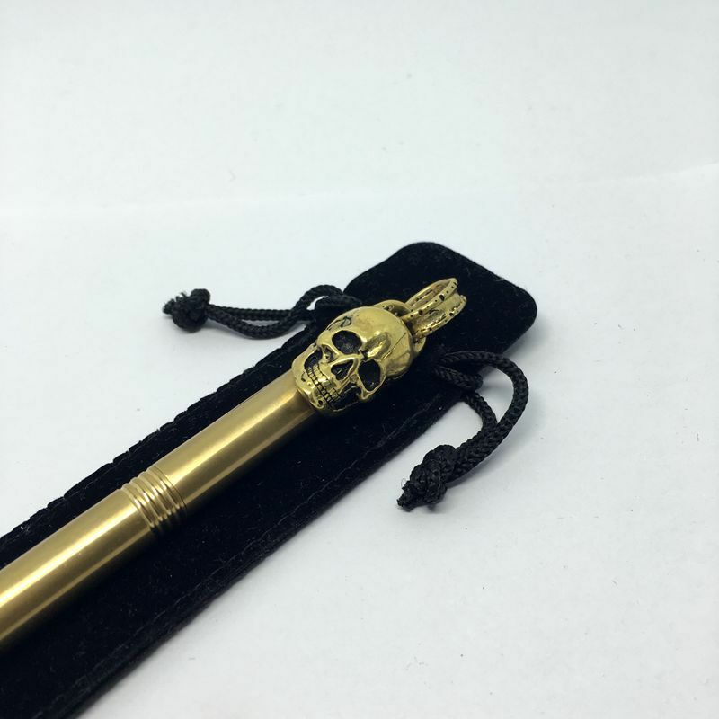 5.9″Brass Skull Ballpoint Pen Neutral Pen Office Pen Best Gift